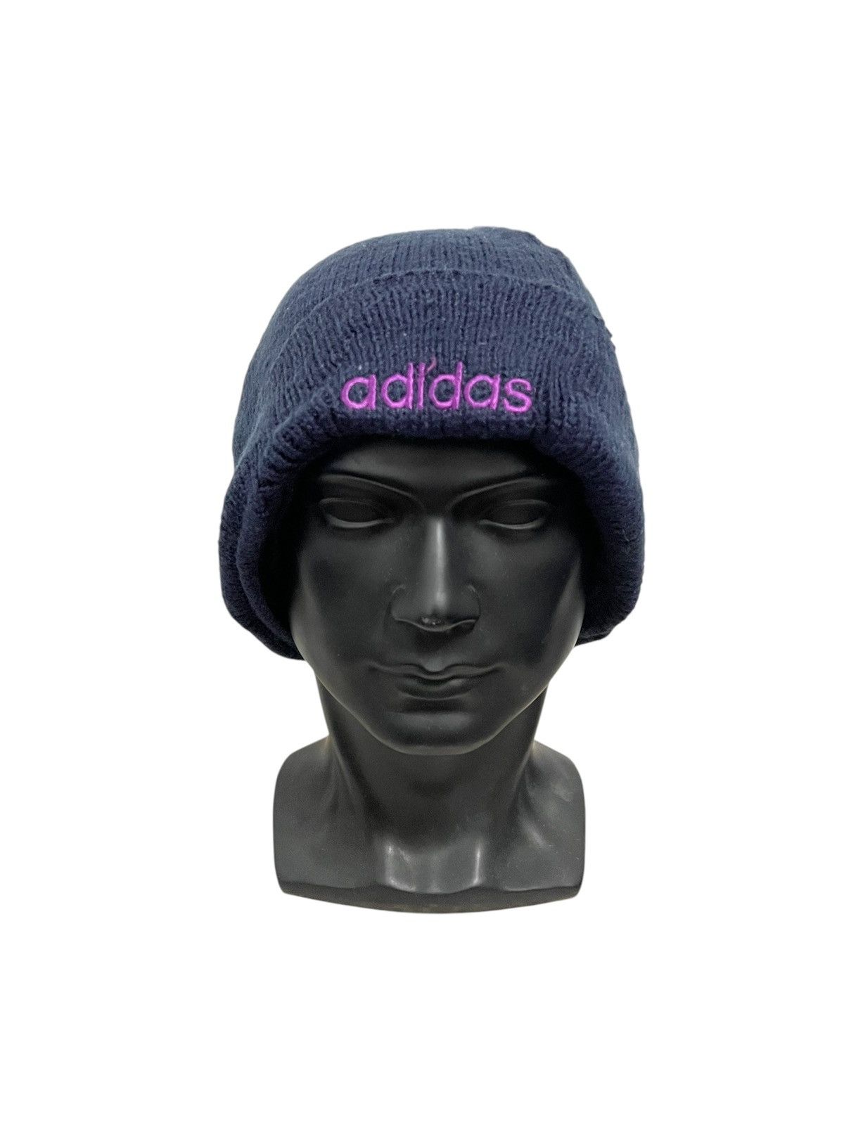Adidas Vintage Adidas Spell Out Beanie Hat Size ONE SIZE - 1 Thumbnail