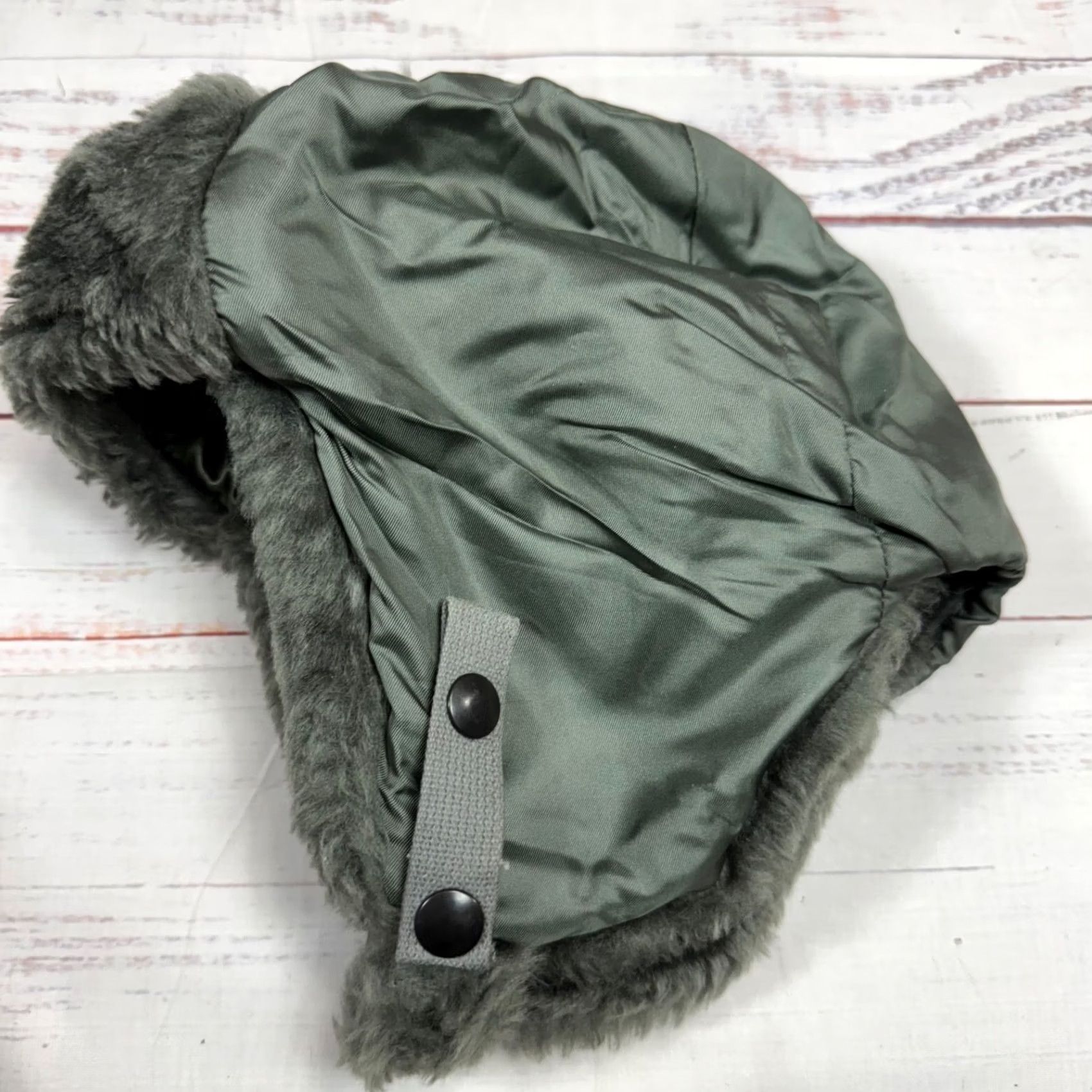 Propper Propper Mens Trapper Hat Fleece/Nylon Ear Flap Green Sz M Helmet Flyers Military B-9B Size ONE SIZE - 3 Thumbnail