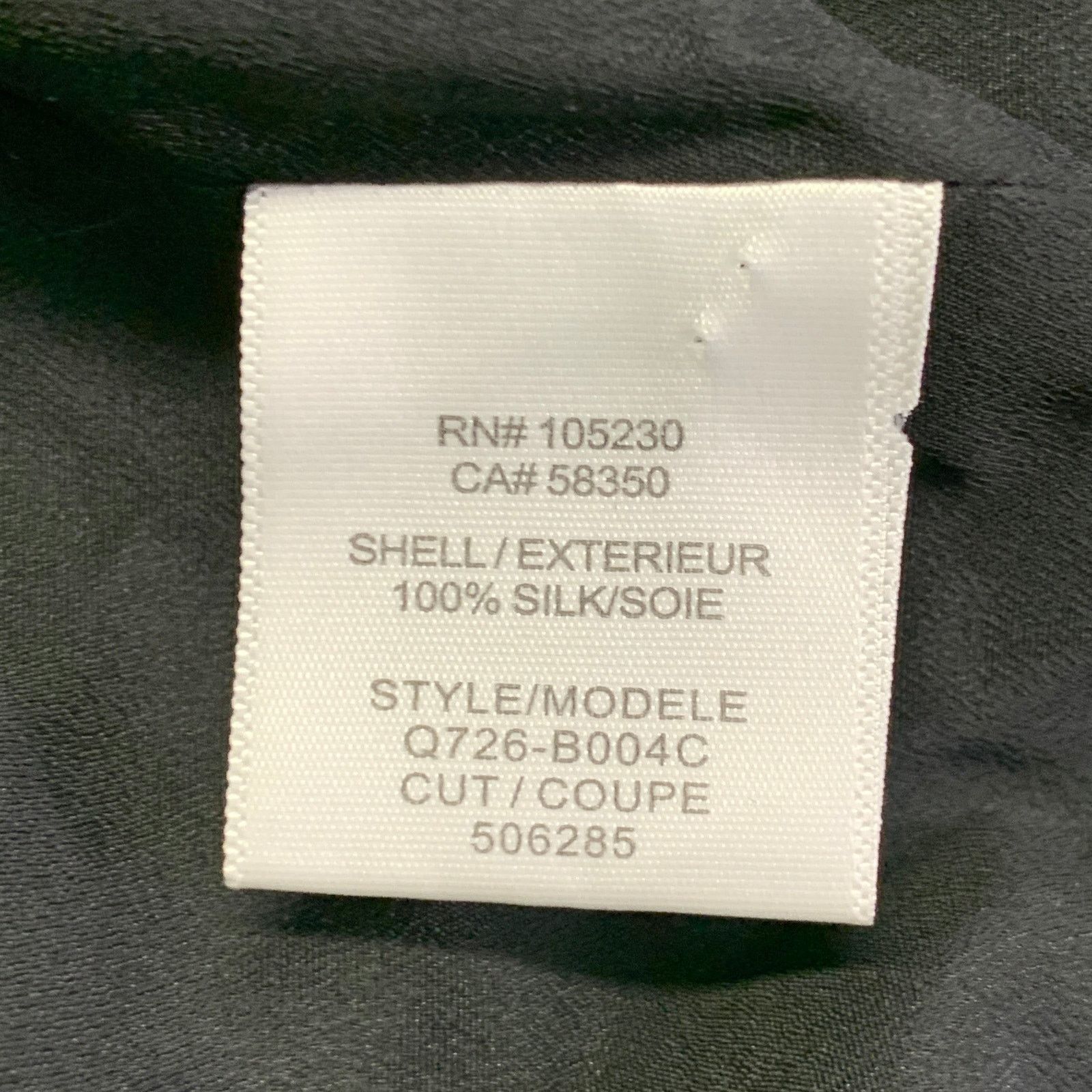 Equipment EQUIPMENT Size L Black White Silk Plaid Zip Up Bomber Jacket Size US L / EU 52-54 / 3 - 7 Thumbnail