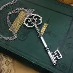 Handmade × Jewelry Skeleton Key Chain Necklace Chrome Gothic Jewelry Rock Size ONE SIZE - 4 Thumbnail
