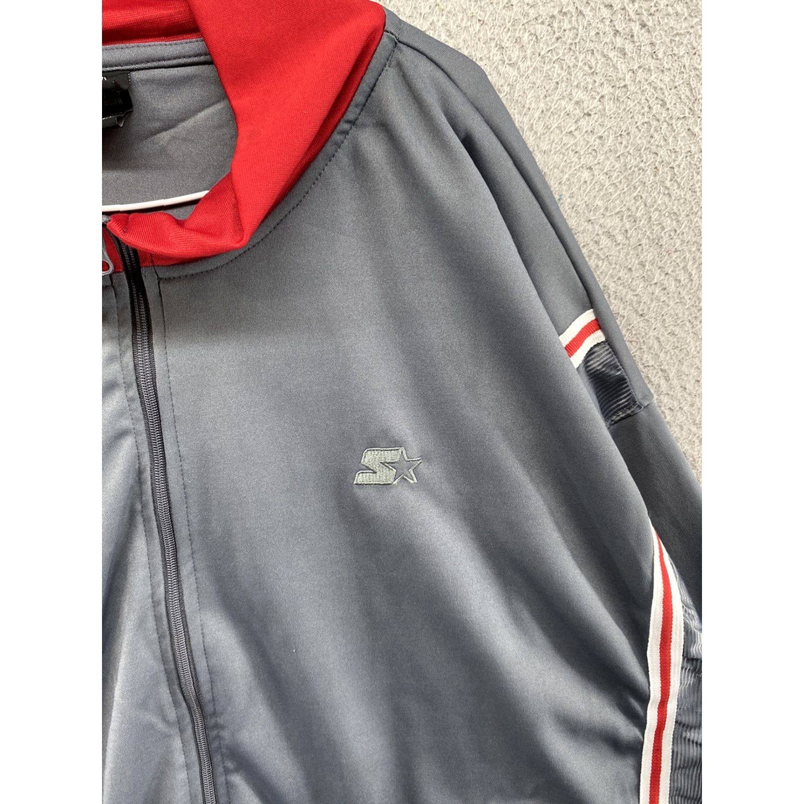 Starter VINTAGE Starter Full Zip Track Jacket Embroidered Logo Men’s 2XL Jacket Size US XXL / EU 58 / 5 - 2 Thumbnail