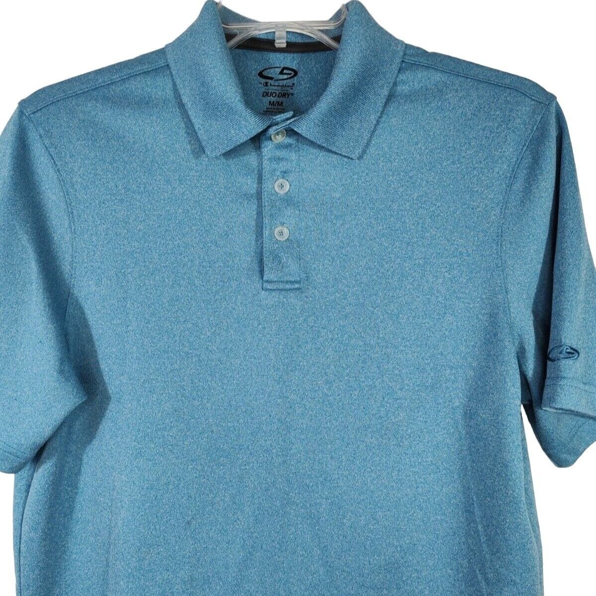 Champion Champion Duo Dry Polo Shirt Collared Golf Men Size M Blue Size US M / EU 48-50 / 2 - 2 Thumbnail