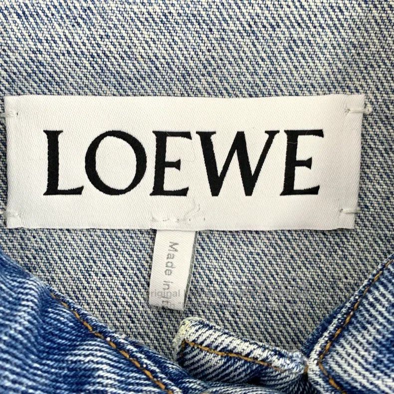 Loewe Loewe Blue Logo Embroidered Cotton Lapel Single Breasted L Size XXS / US 00 / IT 34 - 6 Thumbnail