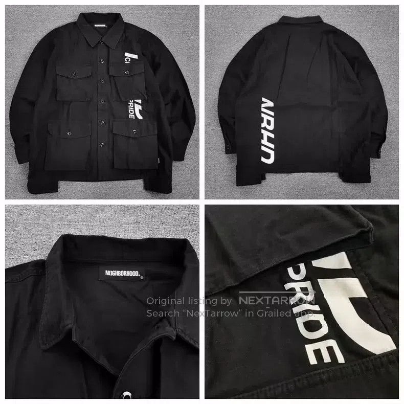 Neighborhood Neighborhood Four Pocket Shirt Jacket, Black M Size Size US M / EU 48-50 / 2 - 1 Thumbnail