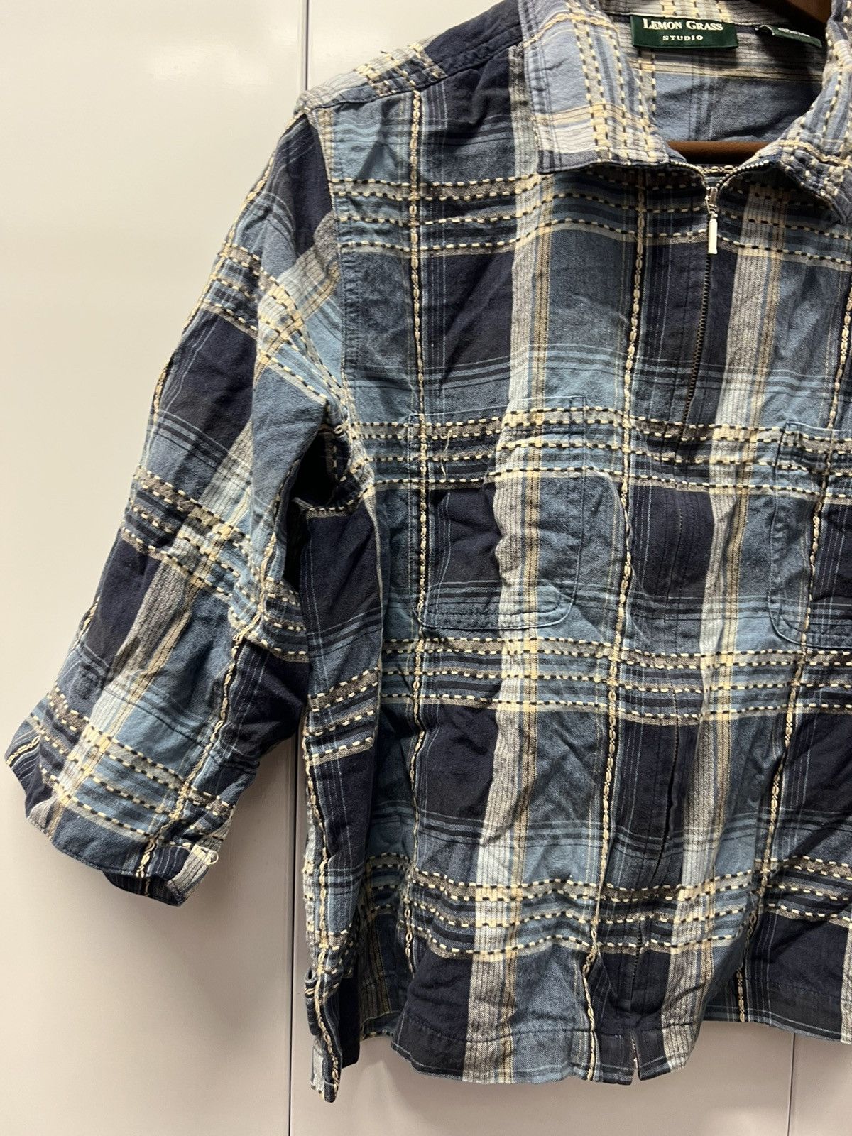 Vintage Y2K 2000's VTG Vintage Lemon Grass Studio Plaid Retro Shirt Size US M / EU 48-50 / 2 - 4 Thumbnail