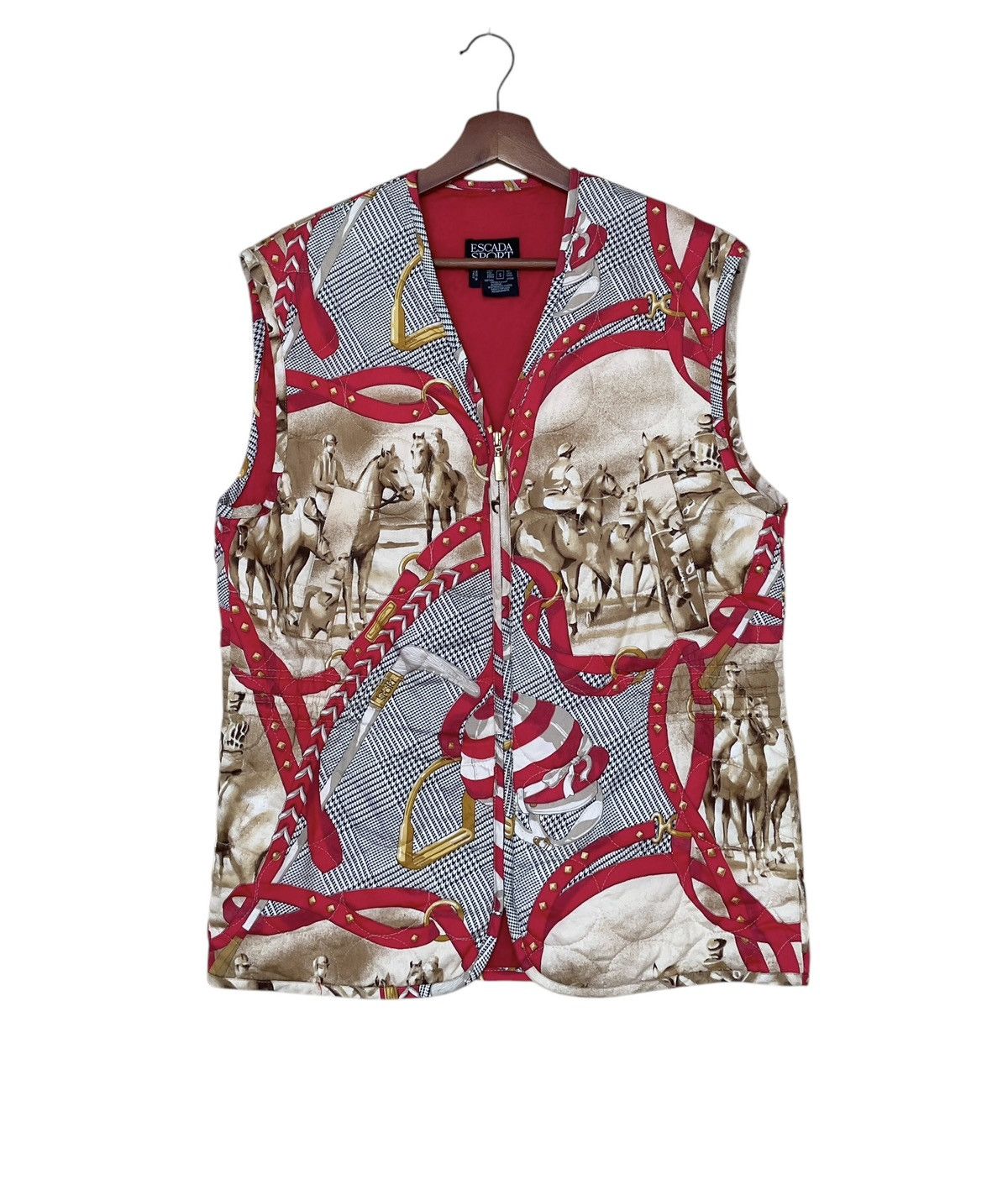 Escada Sport × Vintage Vintage Brand Escada Sport Fullprint Vest 2000s Size US S / EU 44-46 / 1 - 1 Thumbnail