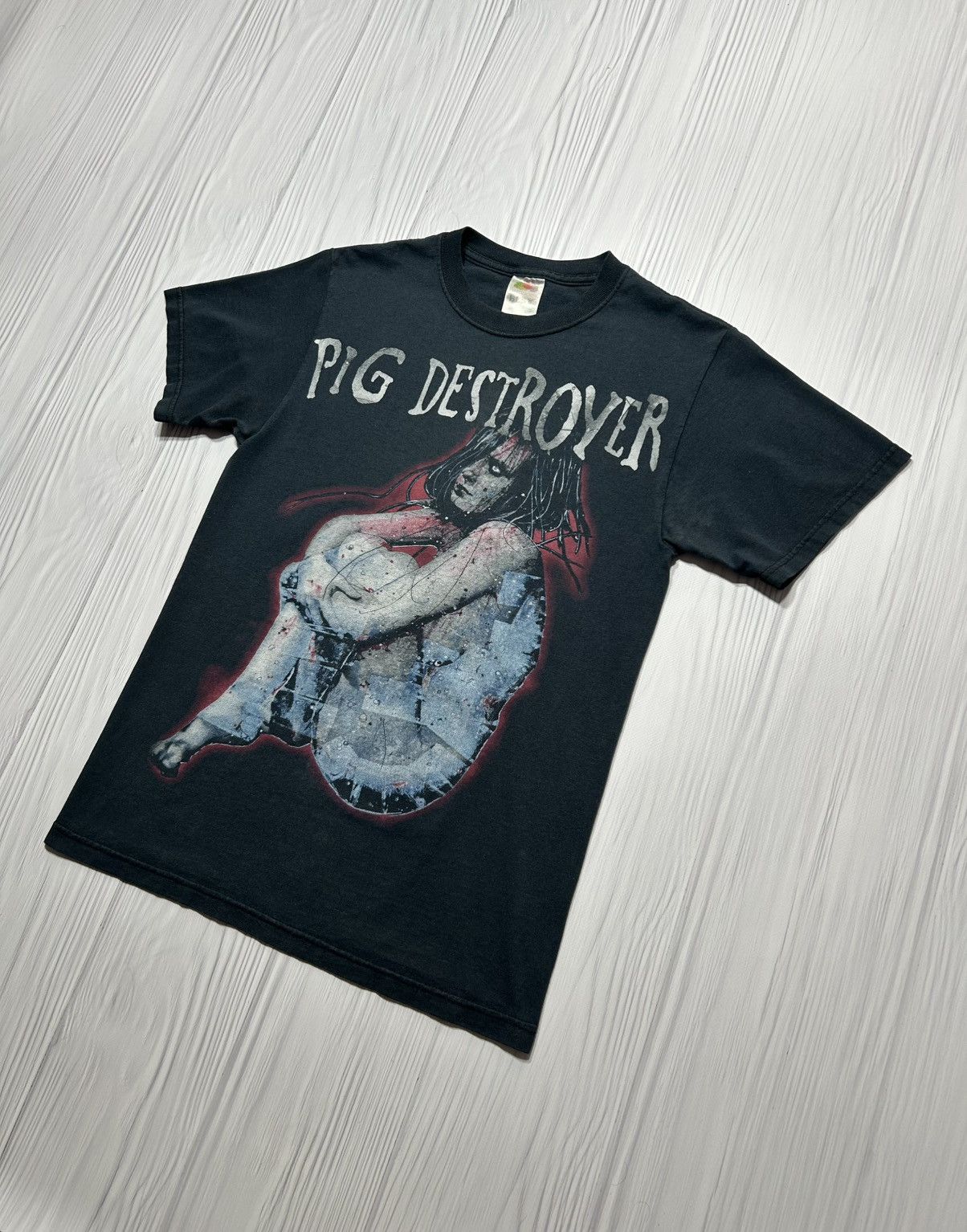 Band Tees Vintage Pig Destroyer Terrifyer Album Grindcore T-Shirt S Size US S / EU 44-46 / 1 - 3 Thumbnail