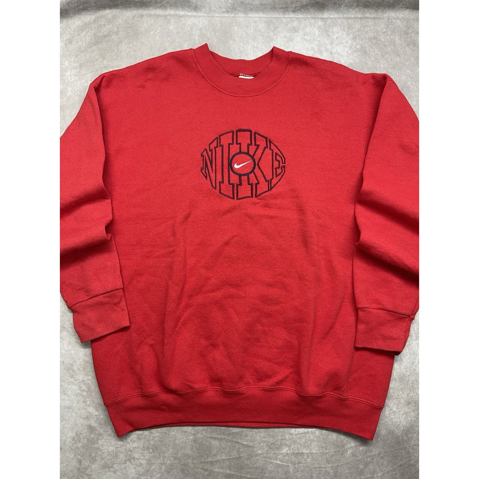 Nike VTG 90s Nike Style Embroidered Oval Boot Crewneck Sweatshirt Size US XL / EU 56 / 4 - 4 Thumbnail