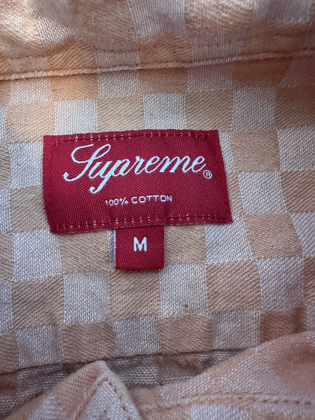 Supreme Supreme Checkered Denim Shirt Size US M / EU 48-50 / 2 - 3 Thumbnail