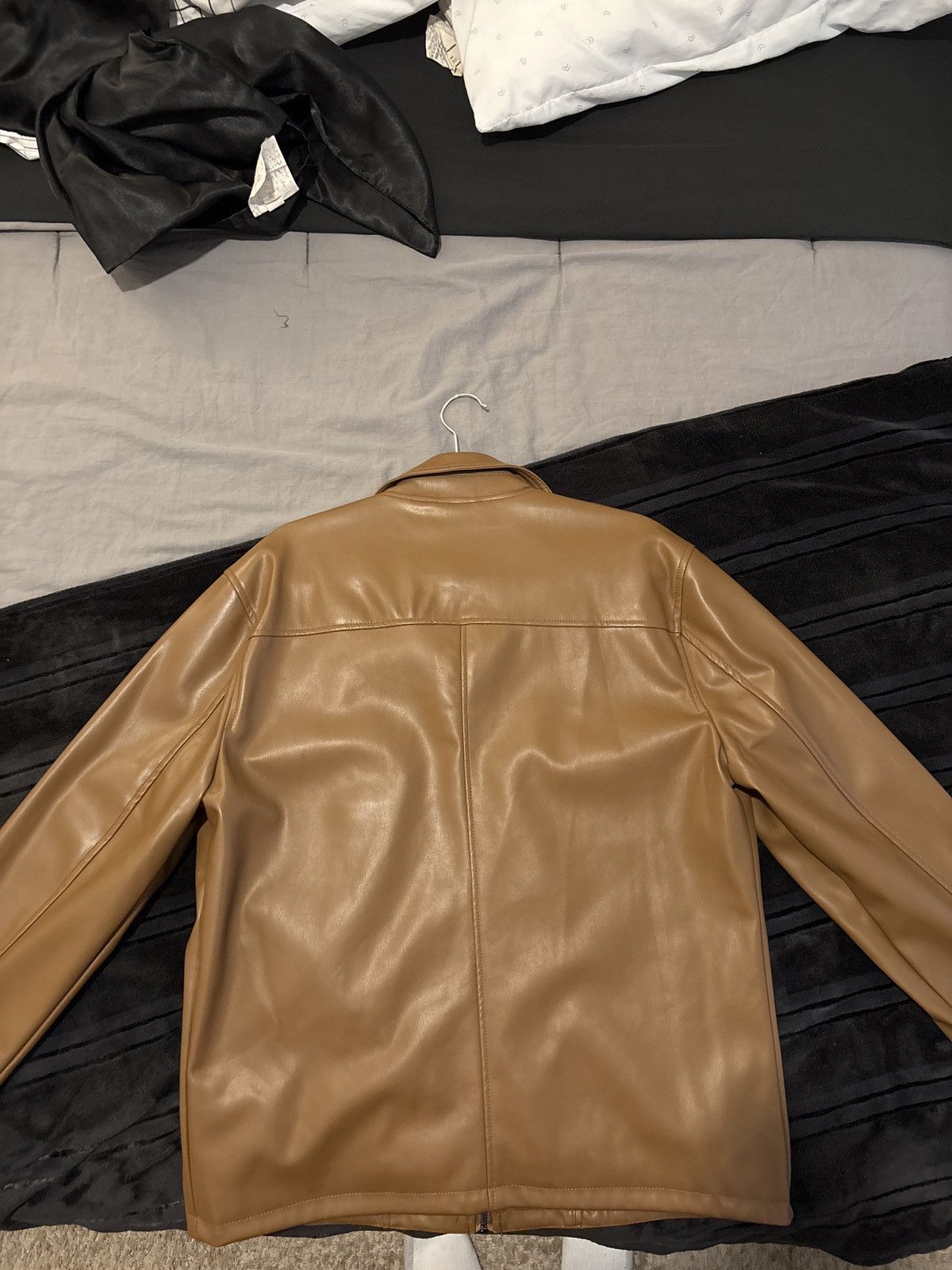 BLANKNYC BLANKNYC Mens Brown Pleather jacket Size US L / EU 52-54 / 3 - 2 Thumbnail