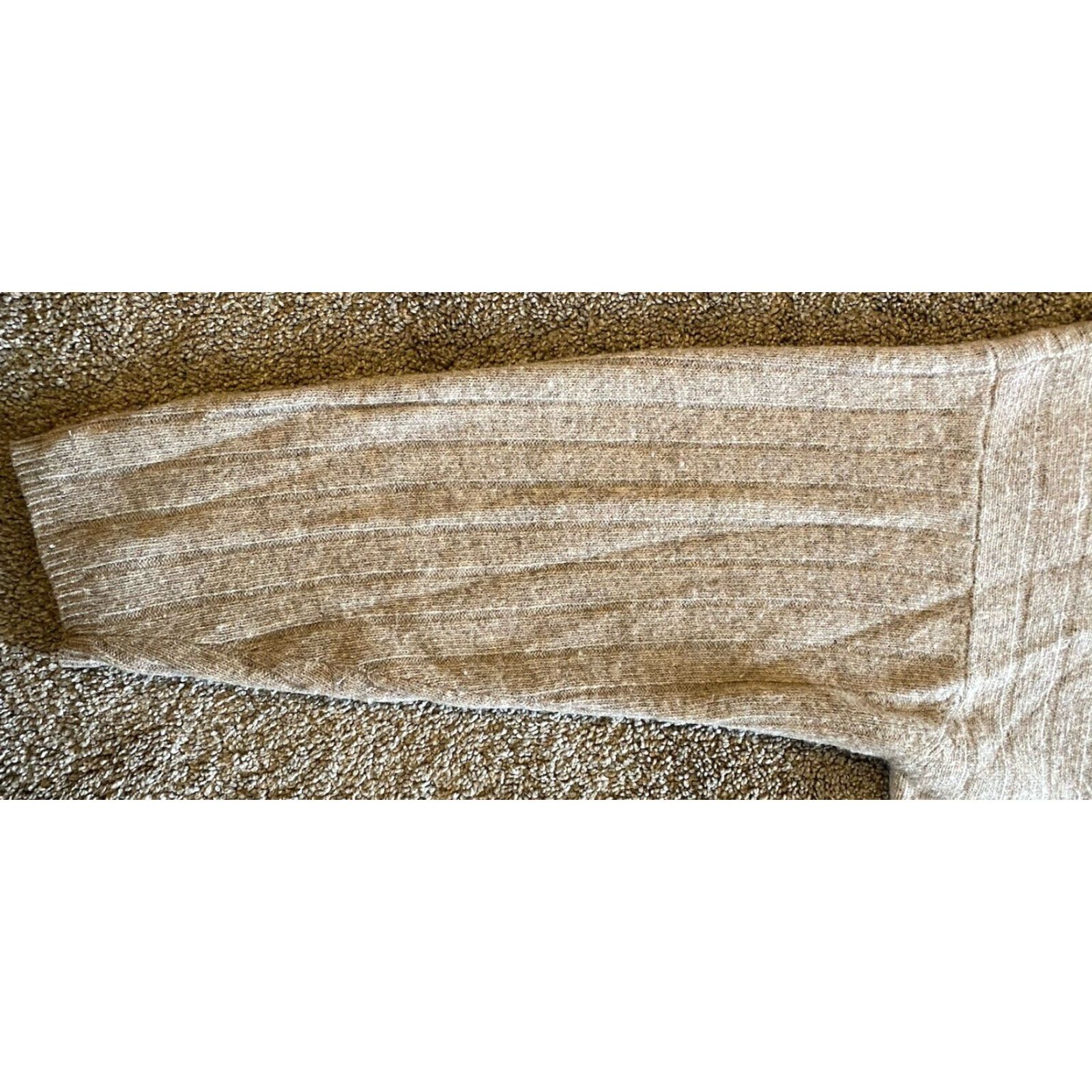 Vintage Structure Men’s Size L Henley Sweater Lambswool Rabbit Hair Collared Beige Mens Size US L / EU 52-54 / 3 - 3 Thumbnail