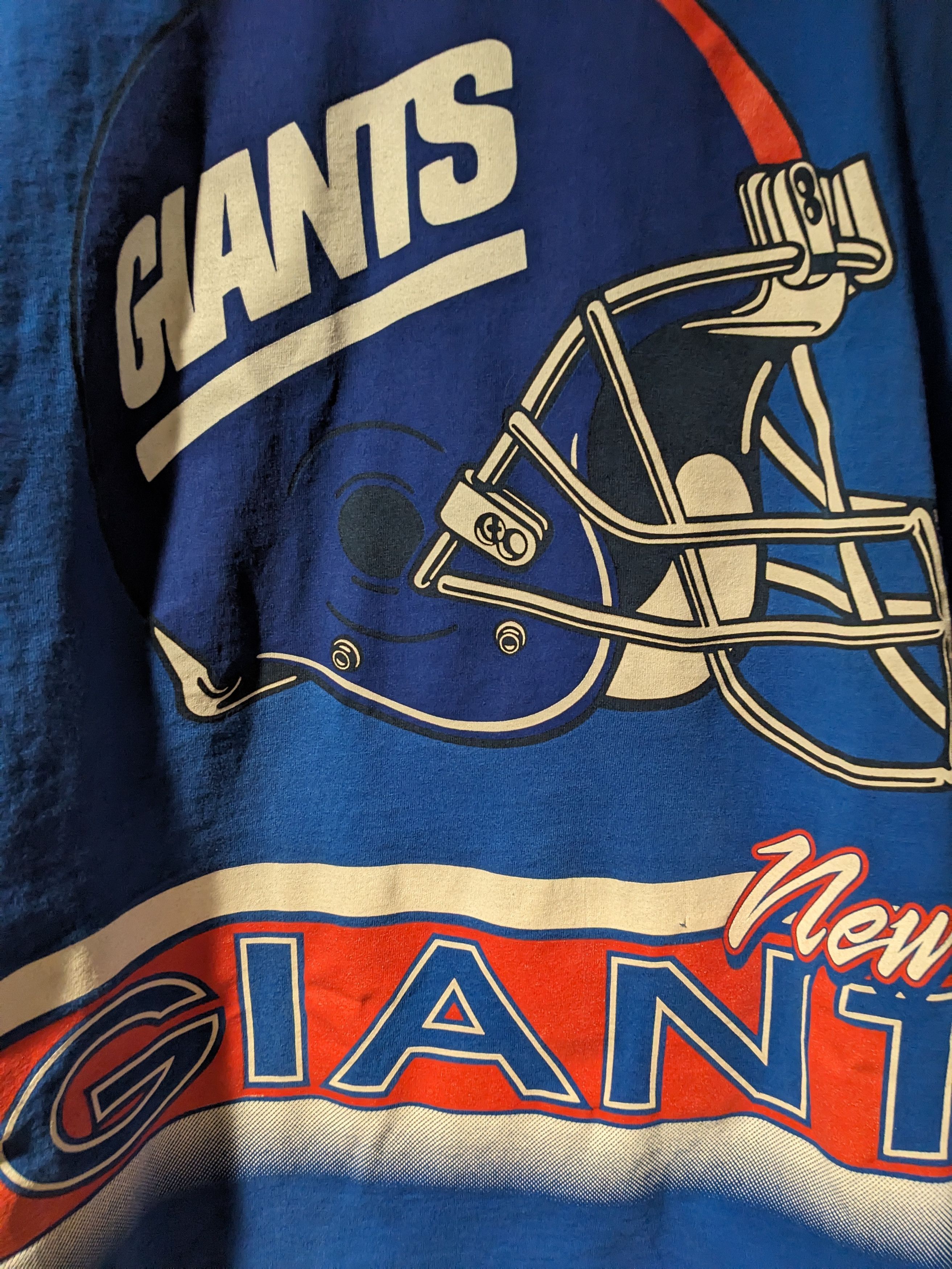 NFL × Vintage Vintage 90s New York Giants NFL Football Salem T-Shirt Size US XL / EU 56 / 4 - 2 Thumbnail