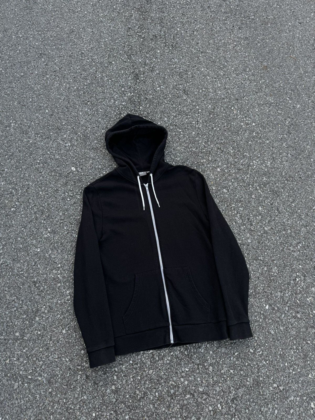 Vintage Asos zip hoodie blank boxy rap skate Size US M / EU 48-50 / 2 - 3 Thumbnail