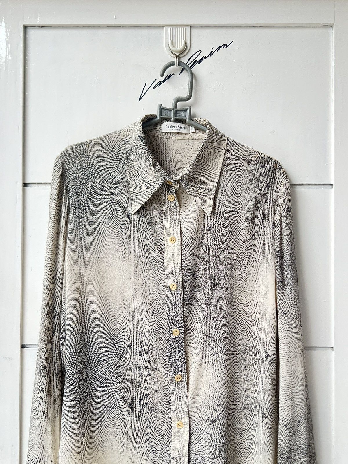 Calvin Klein Calvin Klein Collection Motive Shirt Size US XS / EU 42 / 0 - 10 Thumbnail