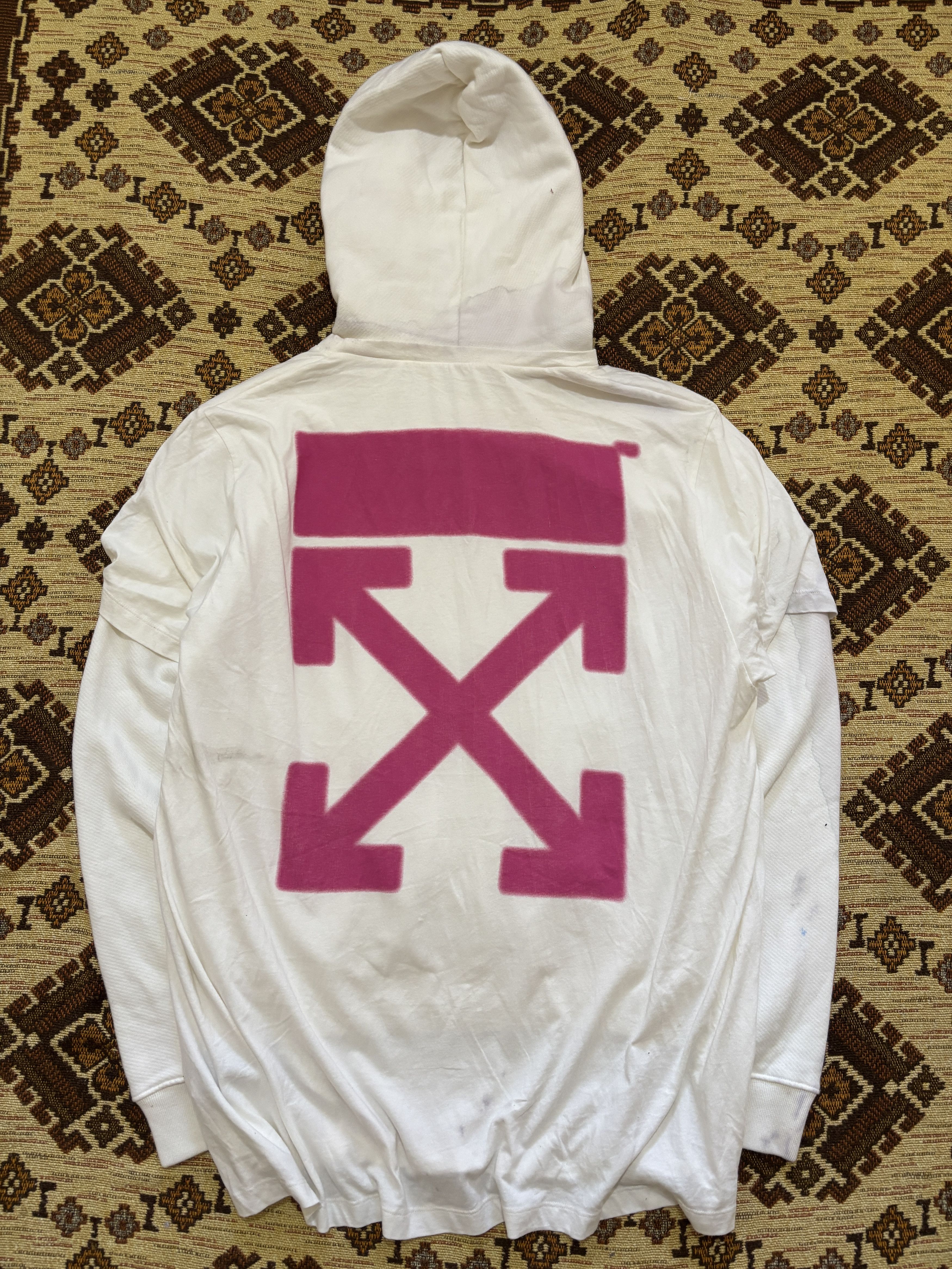 Off-White Off White Globe World Hands Hoodie Size US L / EU 52-54 / 3 - 3 Thumbnail