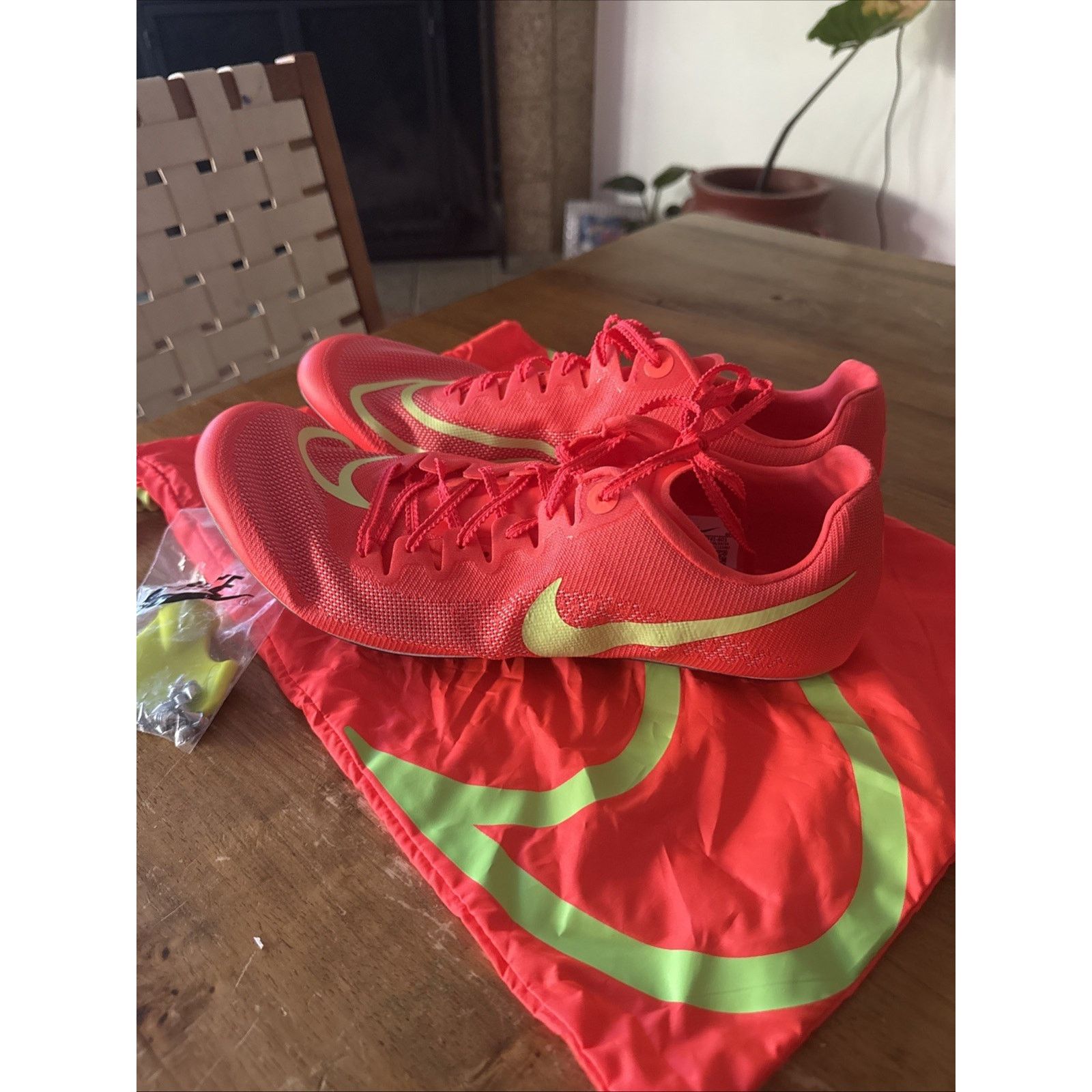Nike Nike JA Fly 4 Track Spikes Running Sprint Bright Neon Men 13 Size US 13 / EU 46 - 5 Thumbnail