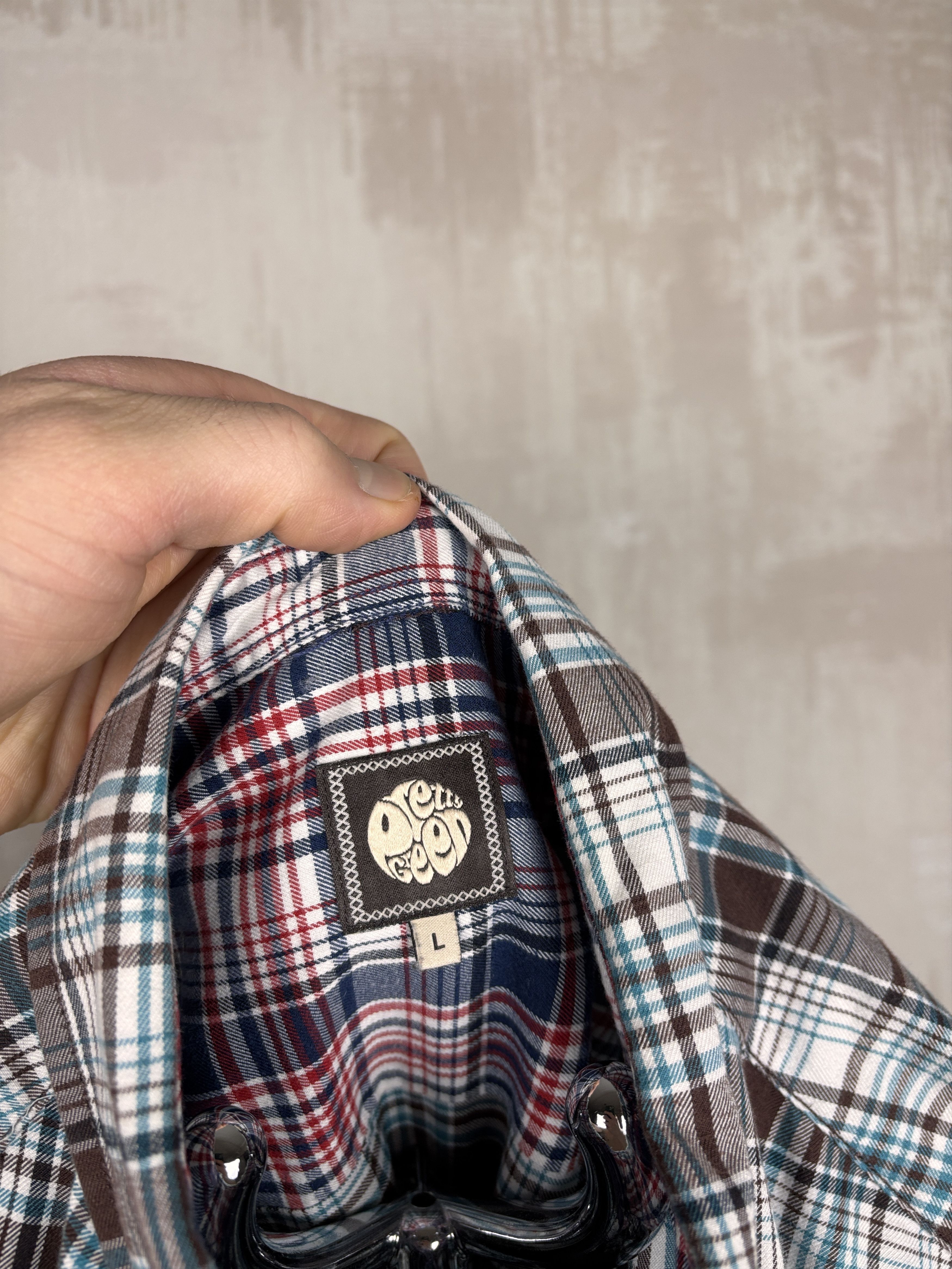 Pretty Green Pretty Green Check Long Sleeve Shirt Button Down Size US L / EU 52-54 / 3 - 6 Thumbnail