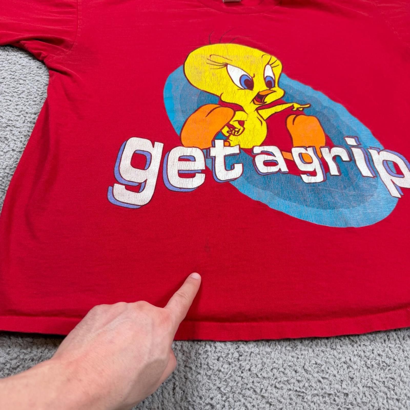 Other Vintage 1997 Looney Tunes Tweety Bird Red T-Shirt 18W/20W Size XXL / US 16-18 / IT 52-54 - 6 Thumbnail