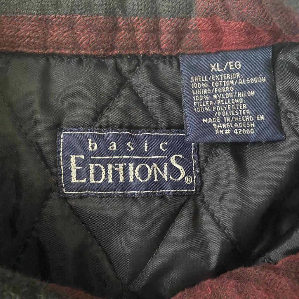 Basic Editions Basic Editions men XL 100% cotton button up midweight coat w Size US XL / EU 56 / 4 - 11 Thumbnail