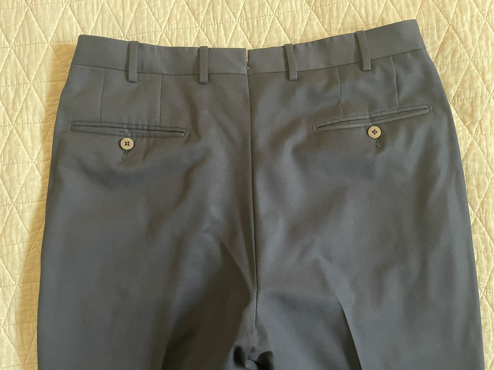 Ermenegildo Zegna Flat Front Micronsphere Wool Trouser Size 48R - 8 Thumbnail