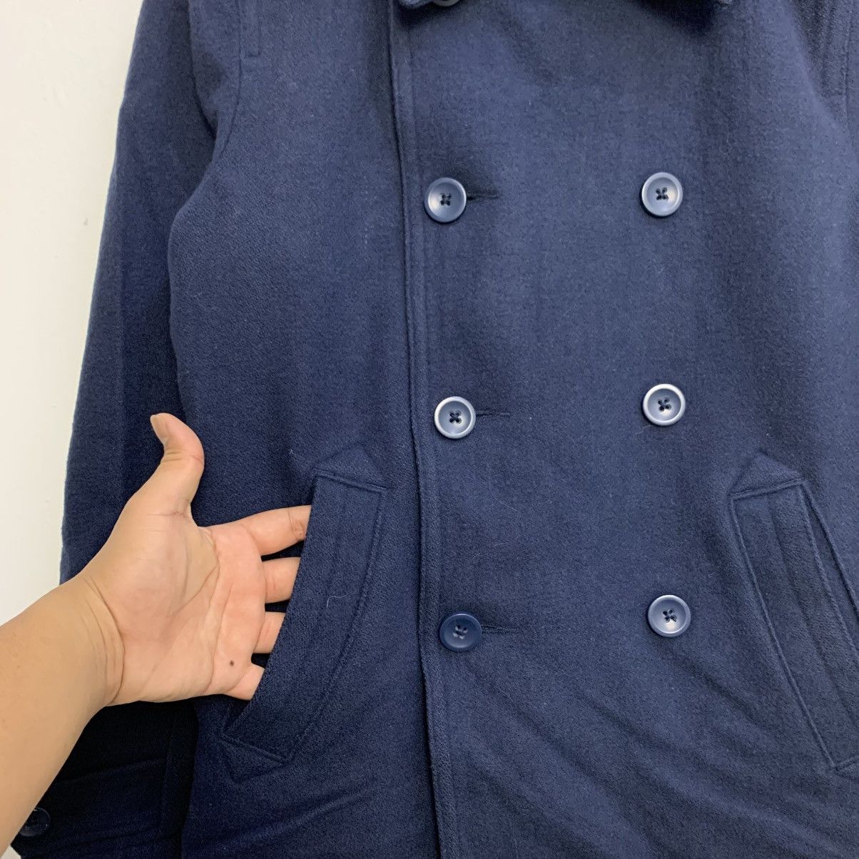 Levi's Levi’s Navy Wool Peacoat Double-Breasted Grail (S) Size US S / EU 44-46 / 1 - 6 Thumbnail