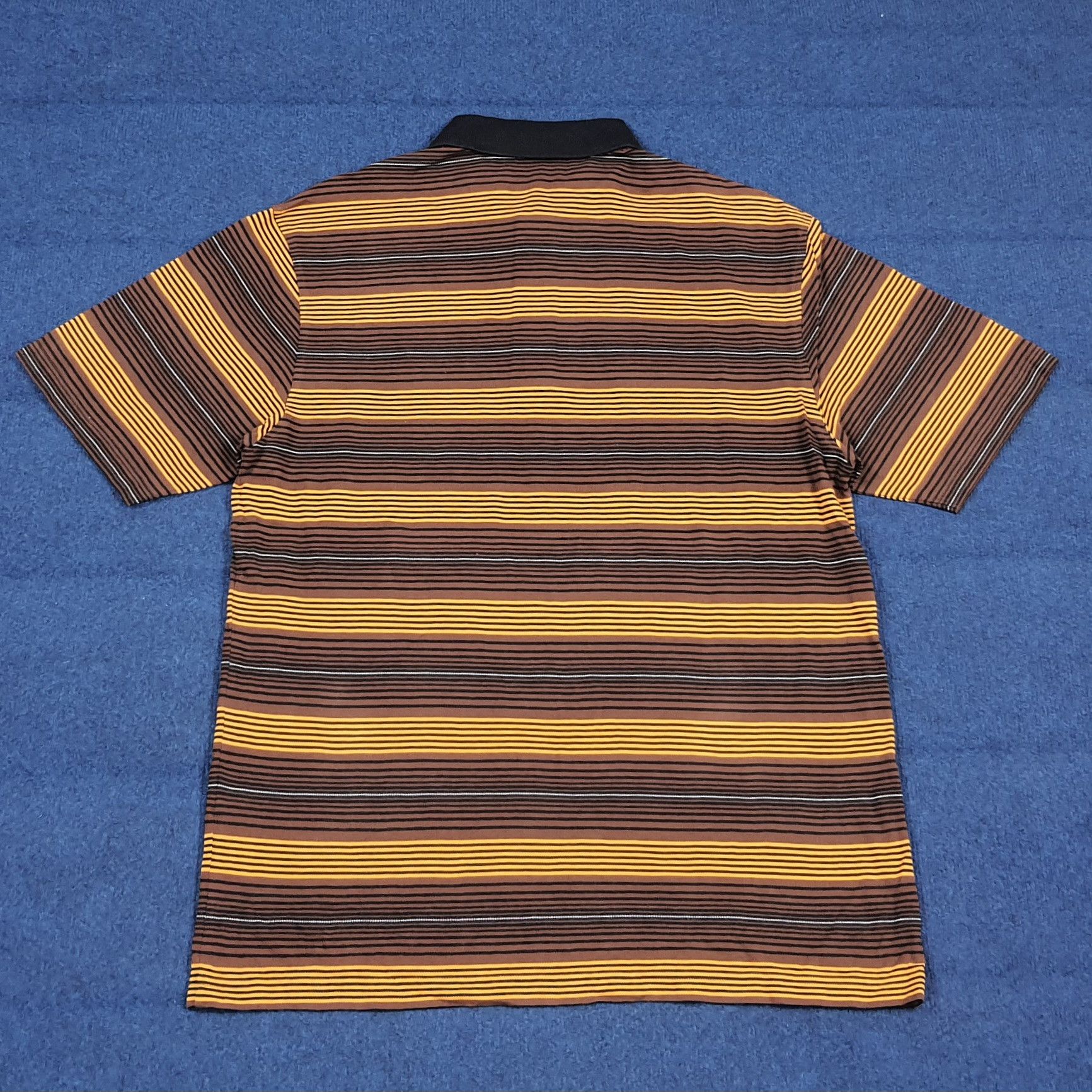 Balenciaga Vintage Balenciaga Polo Striped Shirt C294N8 Size US L / EU 52-54 / 3 - 3 Thumbnail