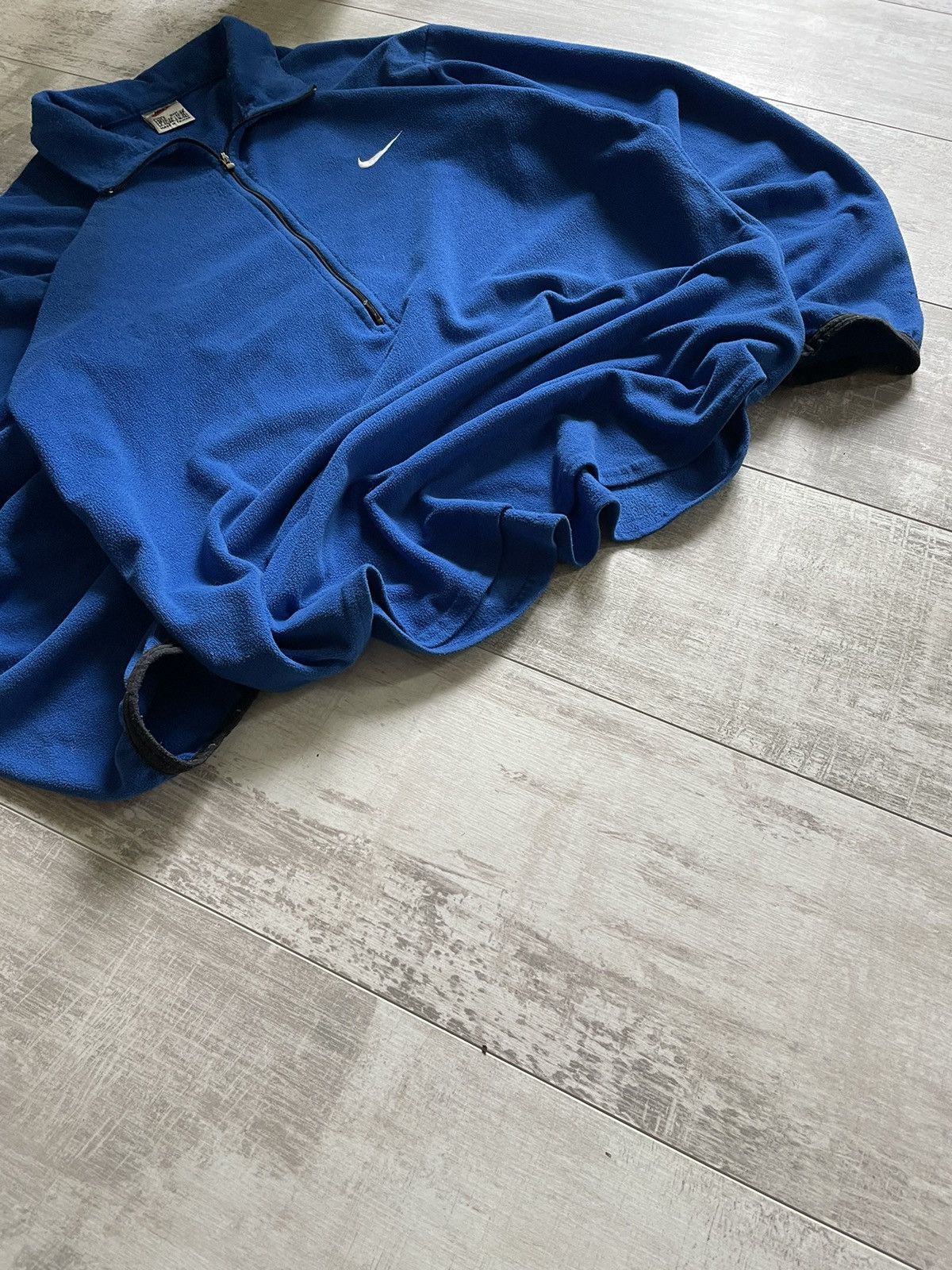 Nike × Vintage Vintage Nike Fleece Sweatshirt 1/4 Zip 90’s Crewneck Y2K Size US L / EU 52-54 / 3 - 4 Thumbnail