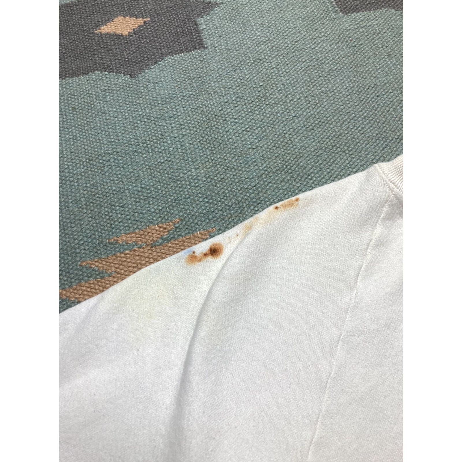 Vintage VINTAGE 90s Sweatshirt Crewneck Busy Cat Mouse Stressed Out Approach With Caution XL White Mens Pullover Size US XL / EU 56 / 4 - 4 Thumbnail