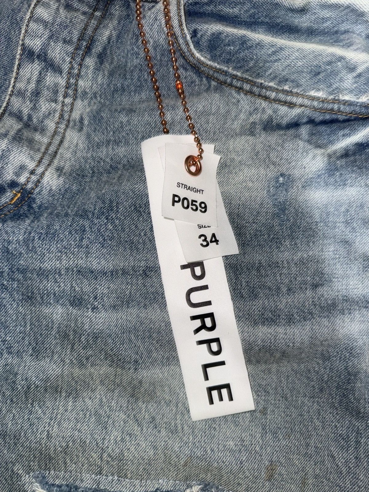 Purple Brand Purple Jean Shorts Size US 34 / EU 50 - 2 Thumbnail