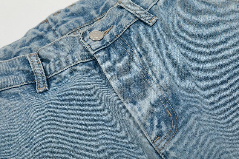 Japanese Brand Men's loose straight leg high street washed jeans Size US 32 / EU 48 - 3 Thumbnail