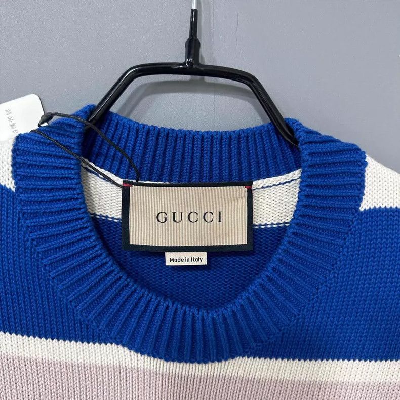 Gucci Gucci Daisy embroidered logo striped dress 2506-Nextarrow Size XS / US 0-2 / IT 36-38 - 4 Thumbnail