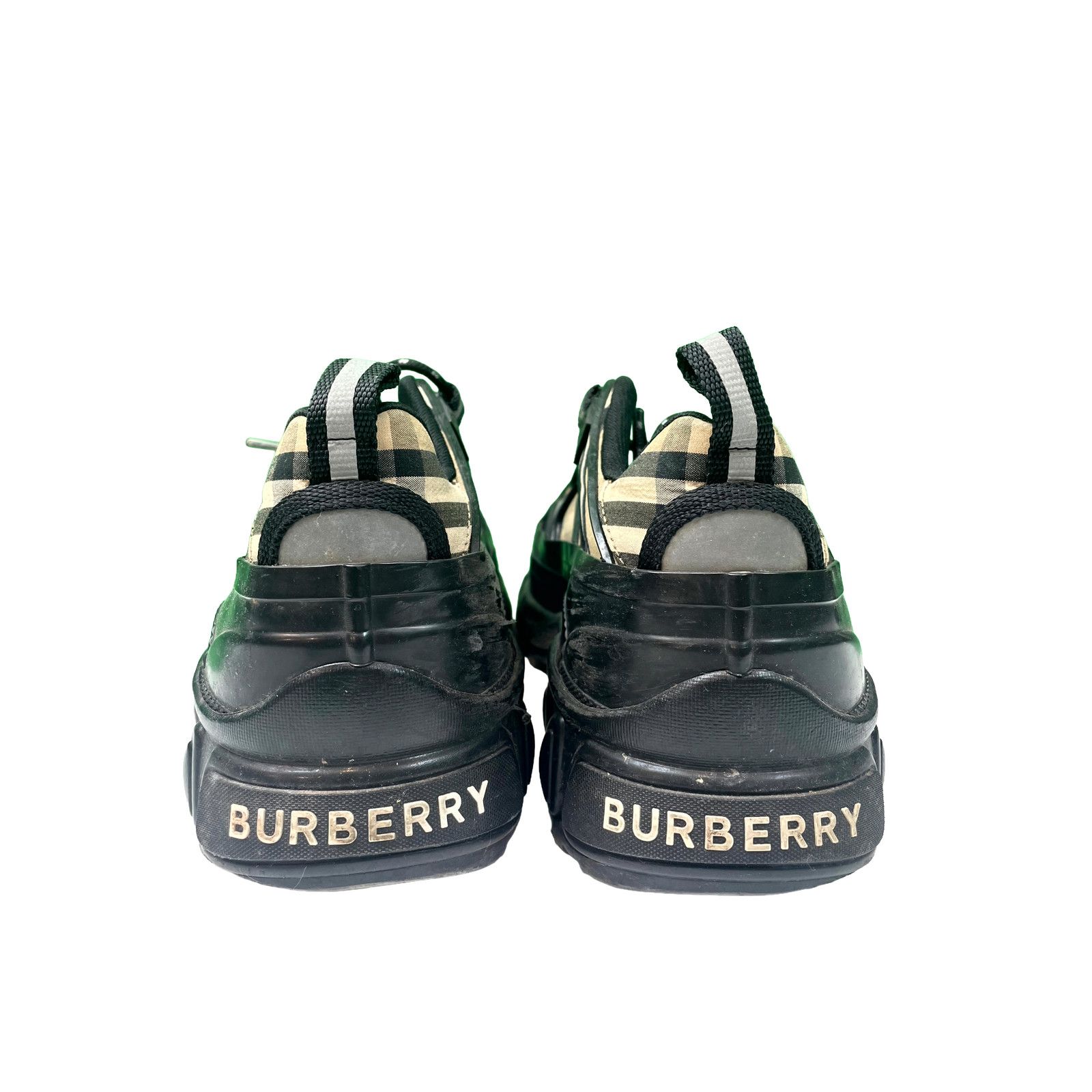 Burberry Burberry Monogram Runner Black & Brown Sneakers Size US 9 / IT 39 - 6 Thumbnail