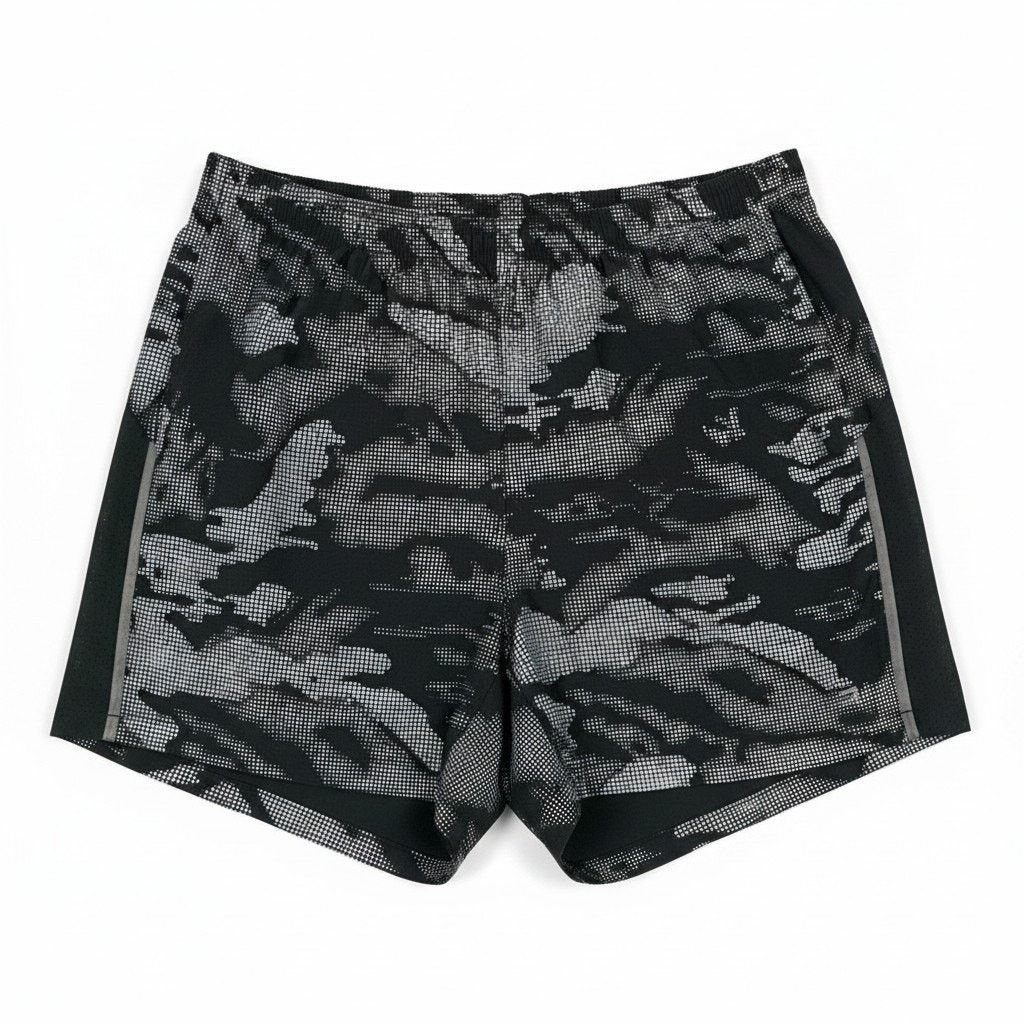 Gap Gap Fit Men's Medium Gray Black Camo 5.5" Inseam Gym Shorts Size US 32 / EU 48 - 1 Thumbnail