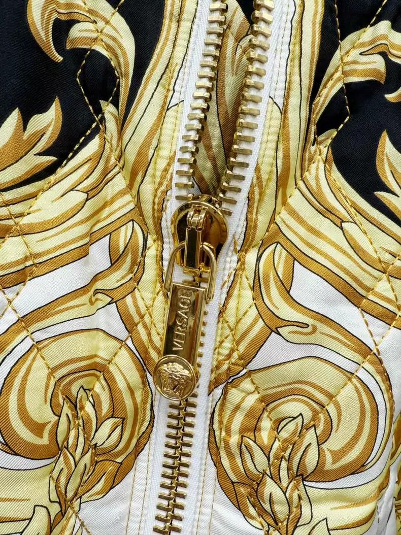 Versace Versace Mulberry silk cotton jacket Size US L / EU 52-54 / 3 - 3 Thumbnail