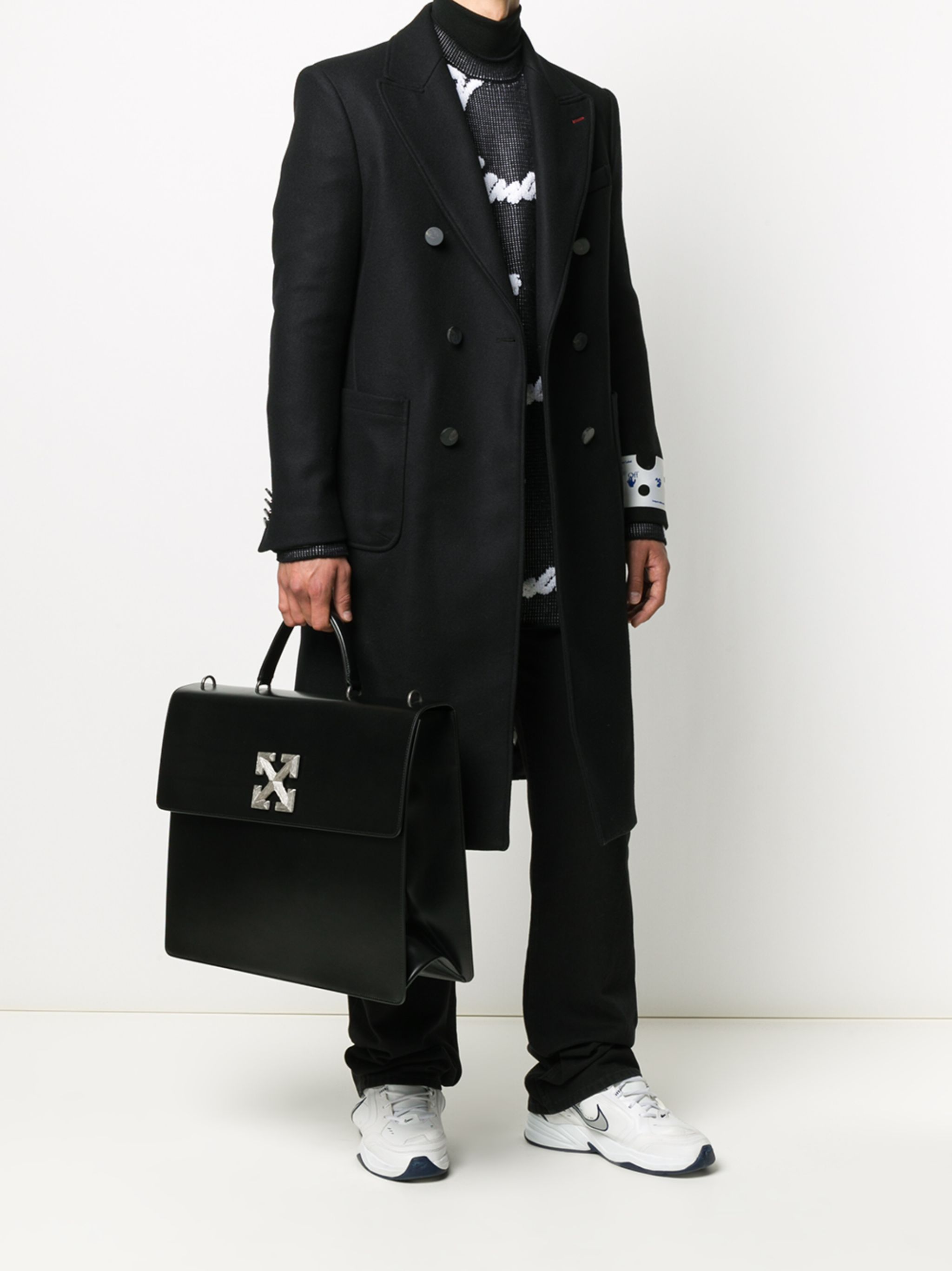 Off-White × Virgil Abloh Off-White double breasted wool coat- rare collection Virgil Size US L / EU 52-54 / 3 - 2 Thumbnail