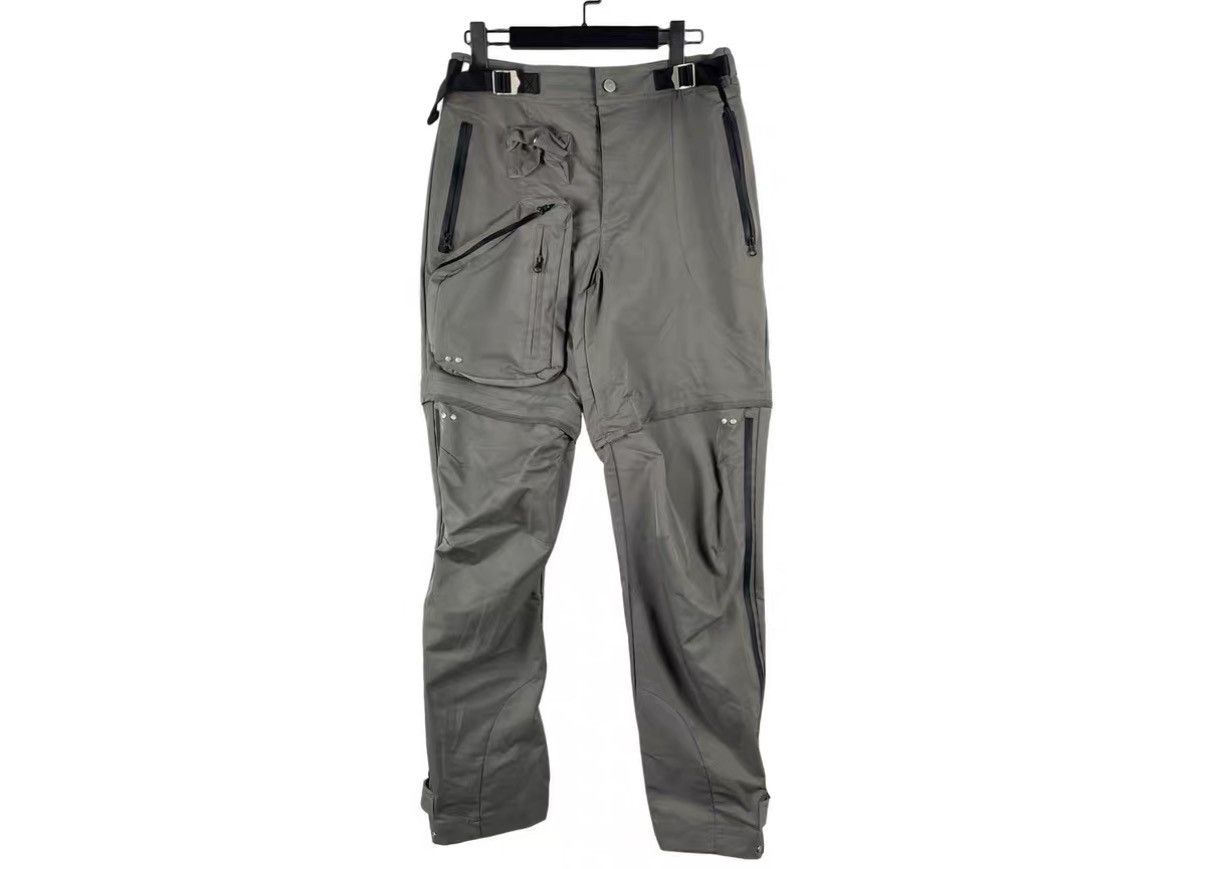 FAR FROM WHAT Far Archive Grey Tech Cargo Pants with Leg Zippers J31 Size US 34 / EU 50 - 1 Thumbnail