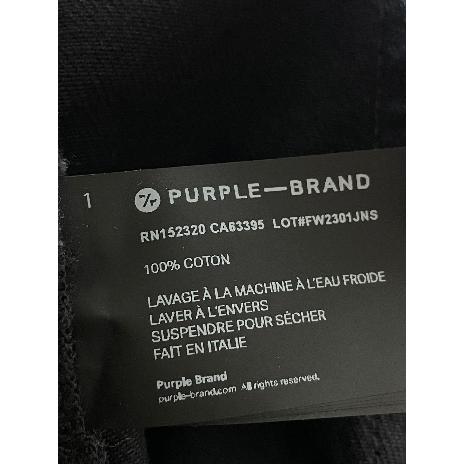 Purple Brand Black Jeans