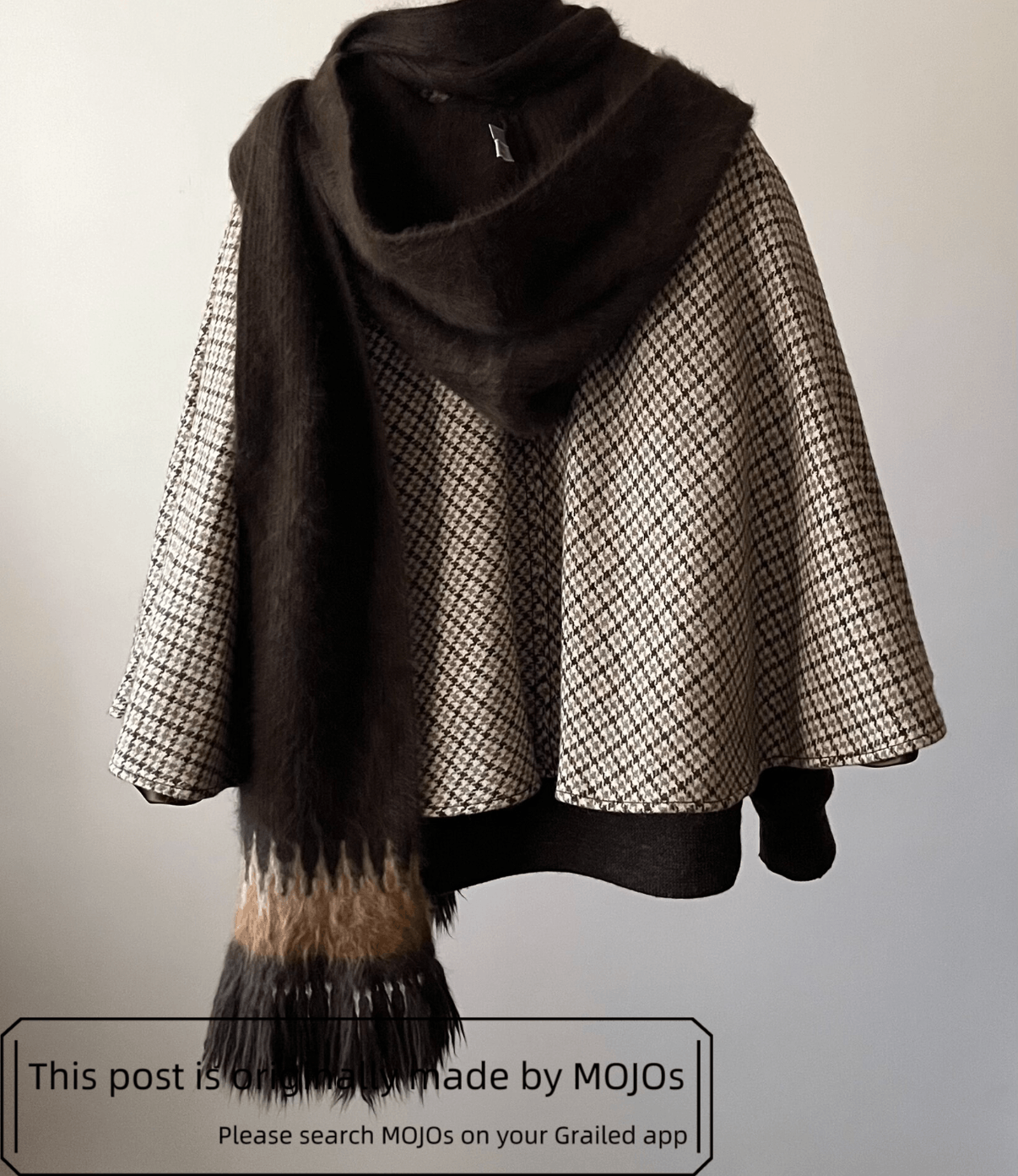 Number (N)ine Number Nine 02AW Brown Hoodie Ethical Scarf mojos153 Size ONE SIZE - 5 Thumbnail