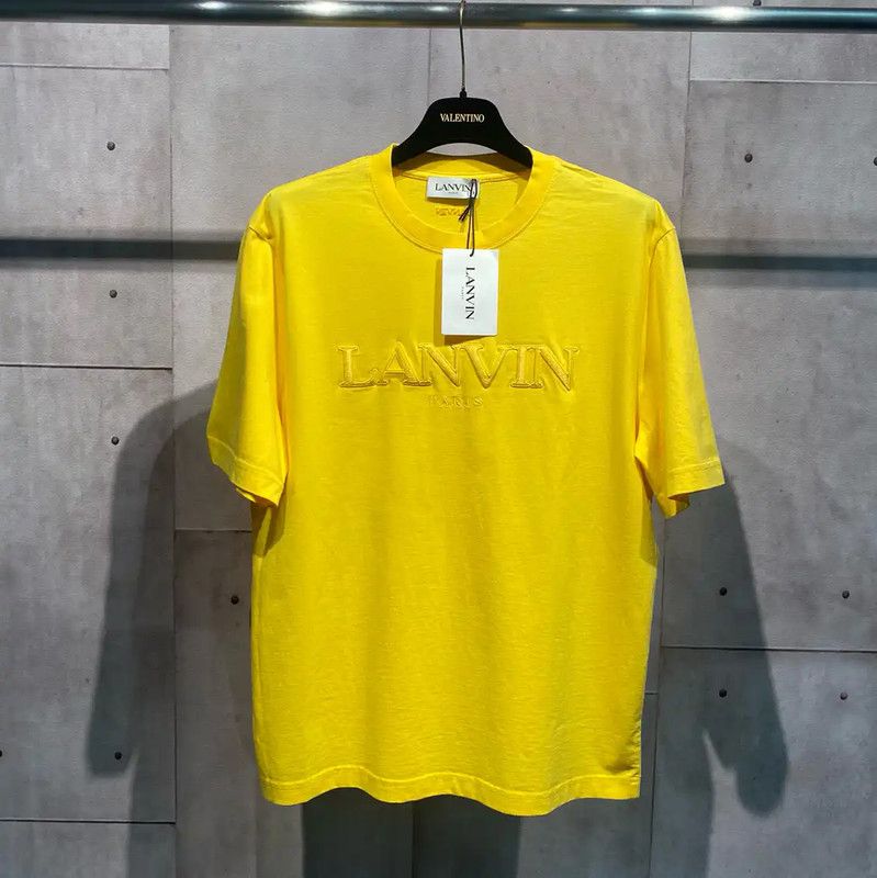 Lanvin Lanvin Yellow Cotton Short Sleeve T-Shirt 0089 Size US S / EU 44-46 / 1 - 1 Thumbnail