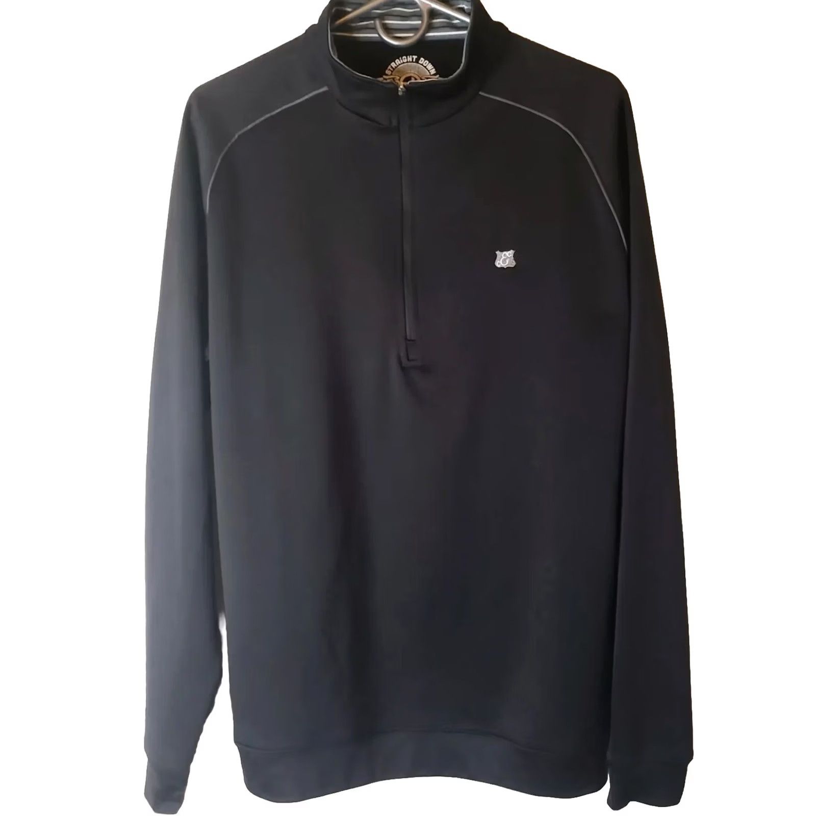 Vintage Straight Down Full-Zip Jacket Mens Size Medium Black 746A 01007909 Size US M / EU 48-50 / 2 - 2 Thumbnail