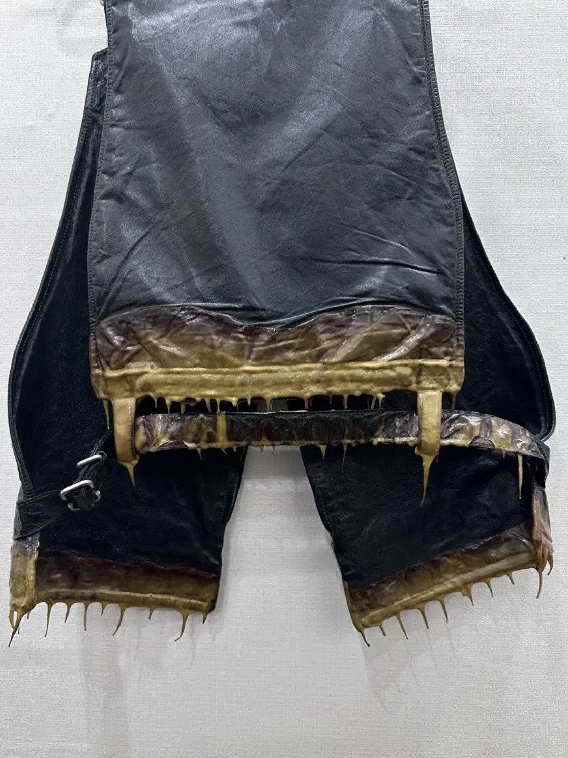 Carol Christian Poell *rare*Carol Christian Poell Dyed Kangaroo Drip Rubbered Vest Size US S / EU 44-46 / 1 - 4 Thumbnail