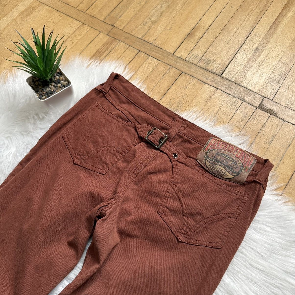 Dolce & Gabbana 📌 Vintage Dolce&Gabbana Low Rise Archive 00s Y2K Jeans Size 29" - 2 Thumbnail