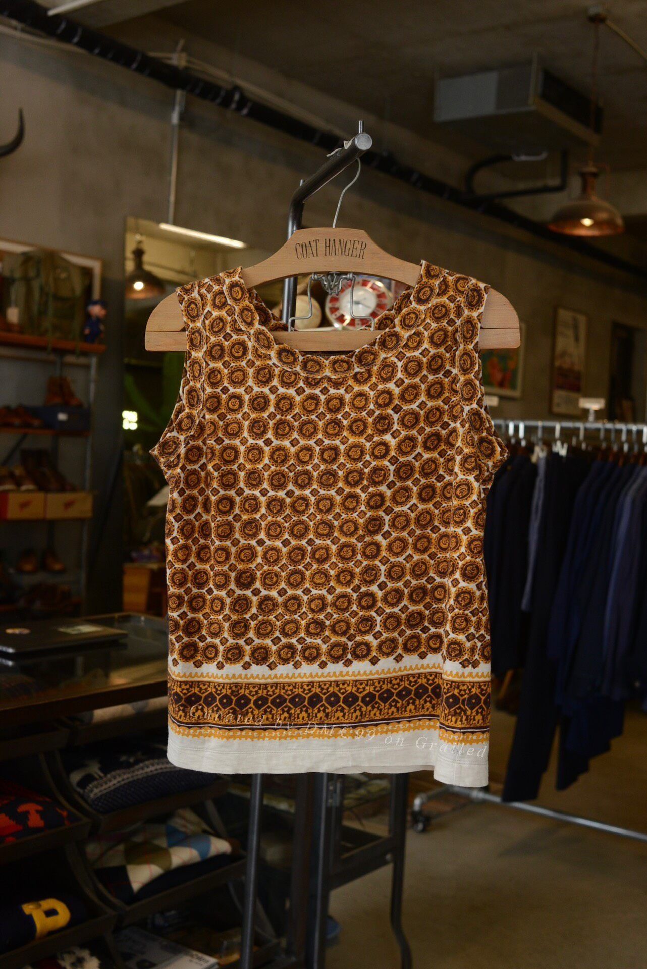 45rpm 45rpm Gold Print Cotton Vest Size M / US 6-8 / IT 42-44 - 1 Thumbnail
