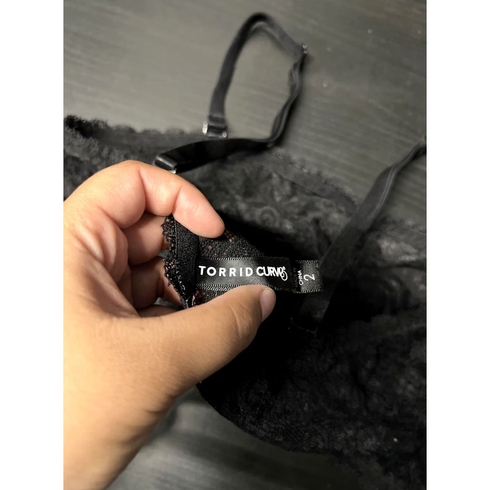 Torrid Torrid Curve Black Bralette Lace Wireless Comfortable Racerback Size 2 Size ONE SIZE - 3 Thumbnail