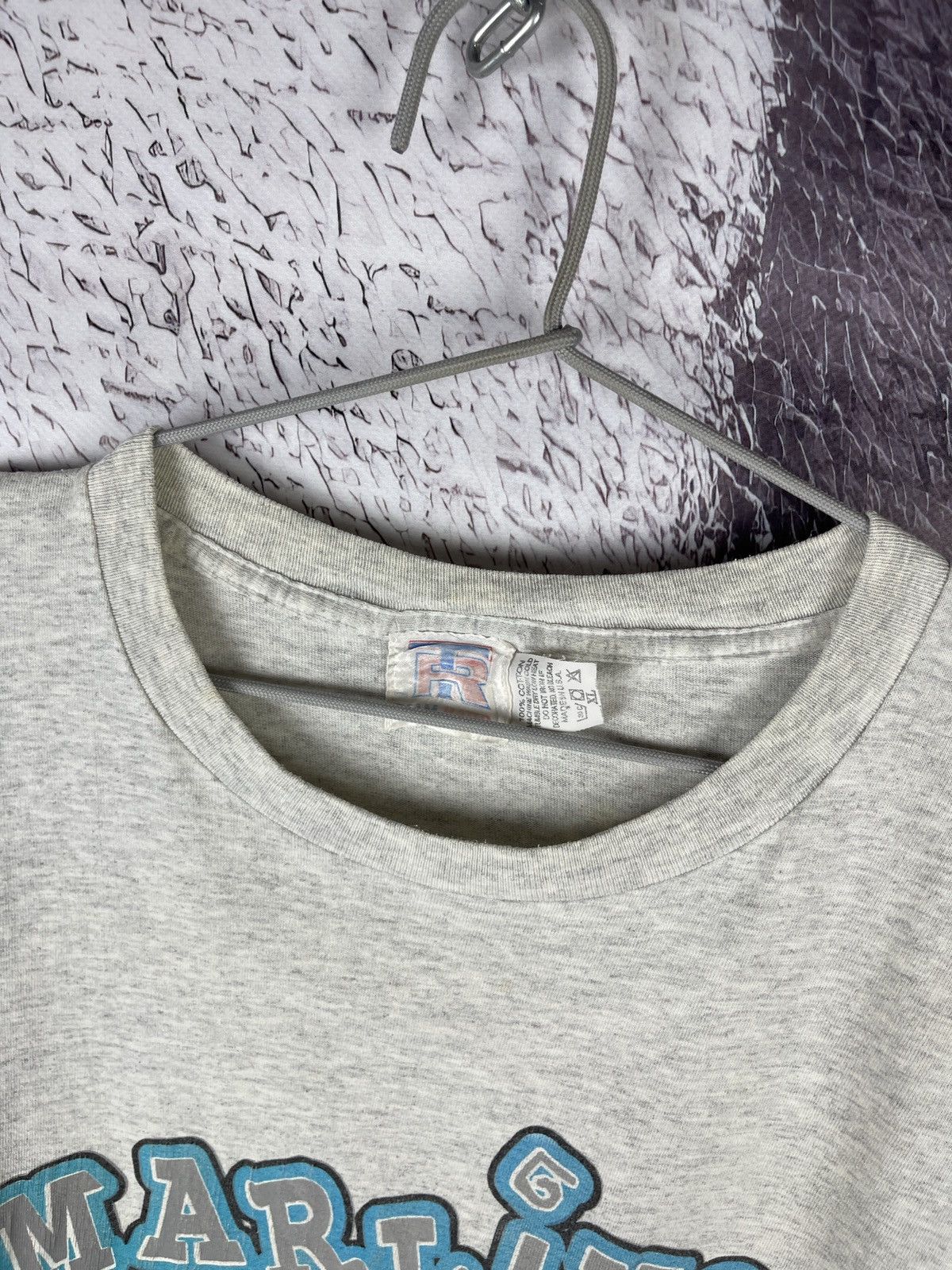 MLB the Flinstones vintage 1994 Florida Marlins MLB baseball tee Size US XL / EU 56 / 4 - 9 Thumbnail