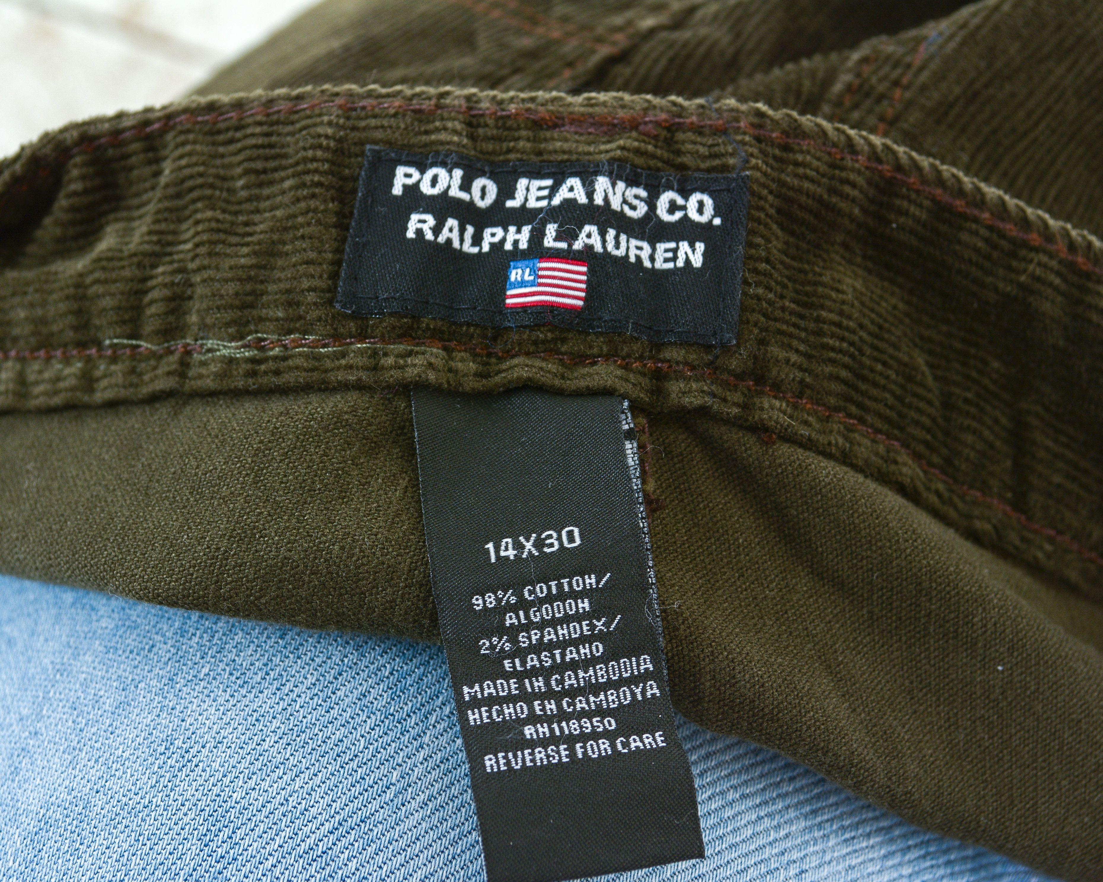 Polo Ralph Lauren POLO JEANS US 14 L30 Corduroy Pants Bootcut Trousers UK 18 Size 36" / US 14 / IT 50 - 6 Thumbnail