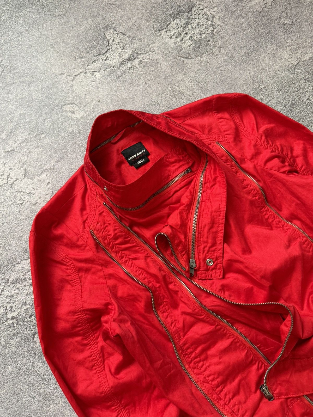 Japanese Brand × Miss Sixty Miss sixty S road motorcycle zip red jacket Avantgarde Size S / US 4 / IT 40 - 2 Thumbnail