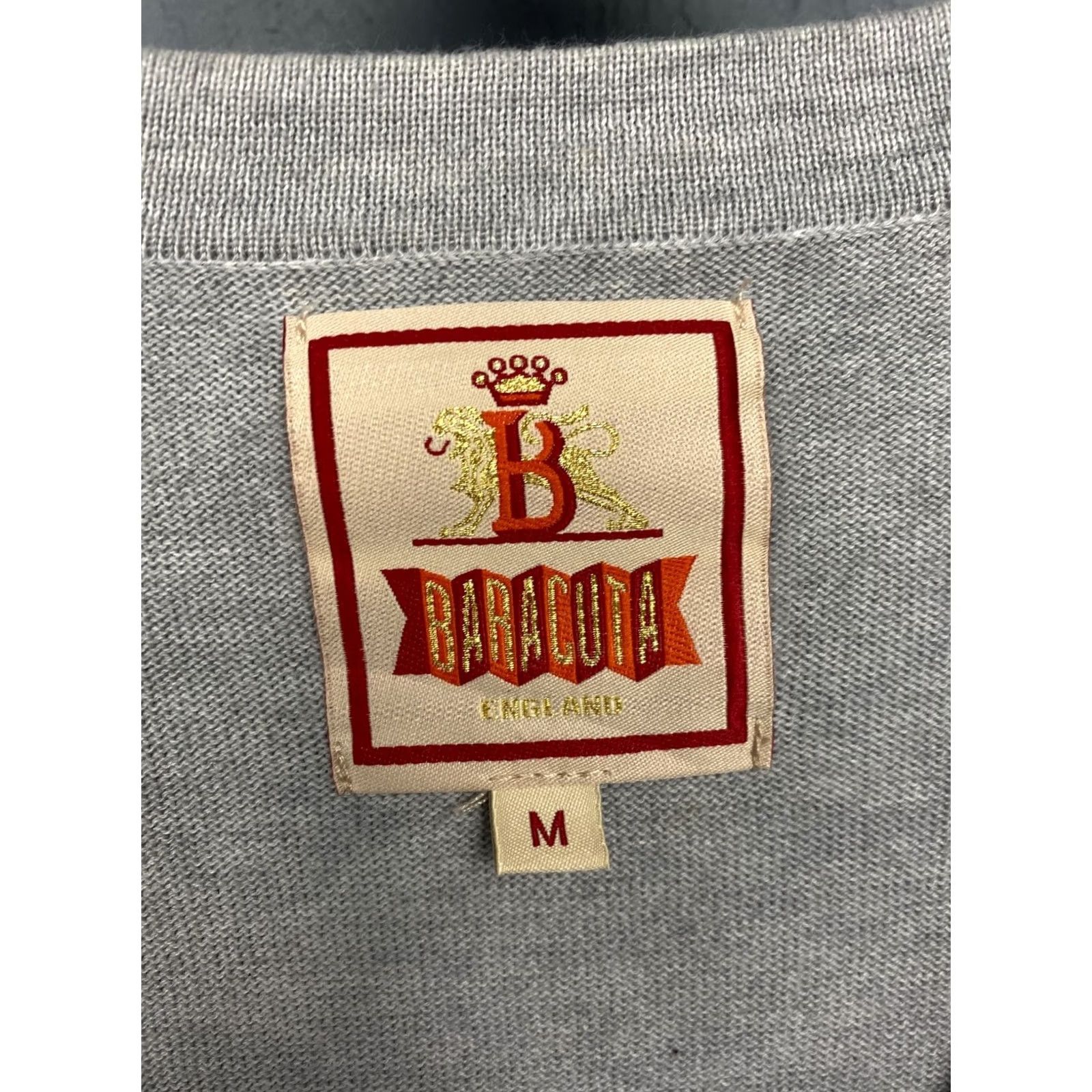 Baracuta VINTAGE Baracuta Mens Cardigan Sweater Baracuta Cardigan Mens M Gray Cotton Logo 90s Womens Mens Size US M / EU 48-50 / 2 - 4 Thumbnail