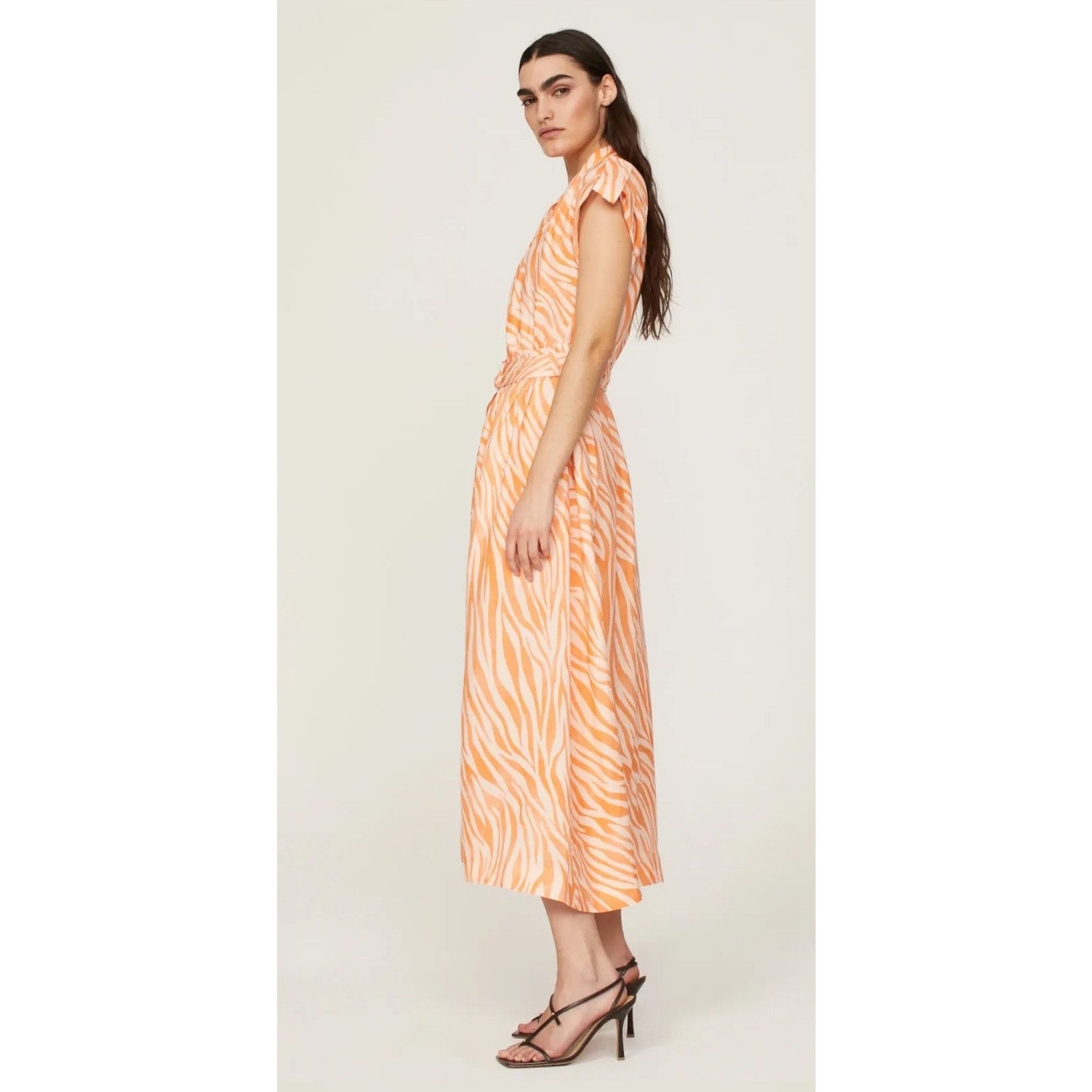 Derek Lam 10 Crosby Derek Lam Collective, Cross Front Midi Dress, size: 46 Size L / US 10 / IT 46 - 2 Thumbnail