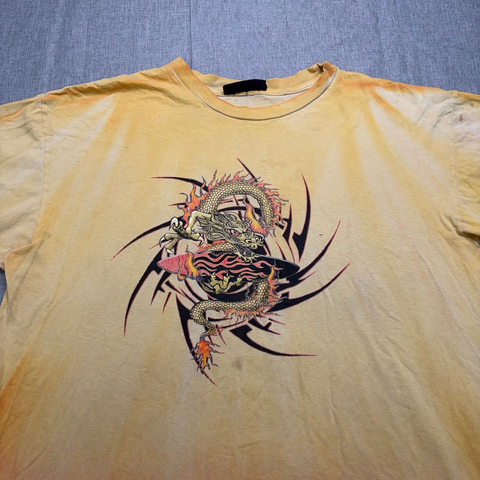 Vintage Vintage No Boundaries Dragon T-Shirt XL Flame Distres Y2K Size US XL / EU 56 / 4 - 2 Thumbnail